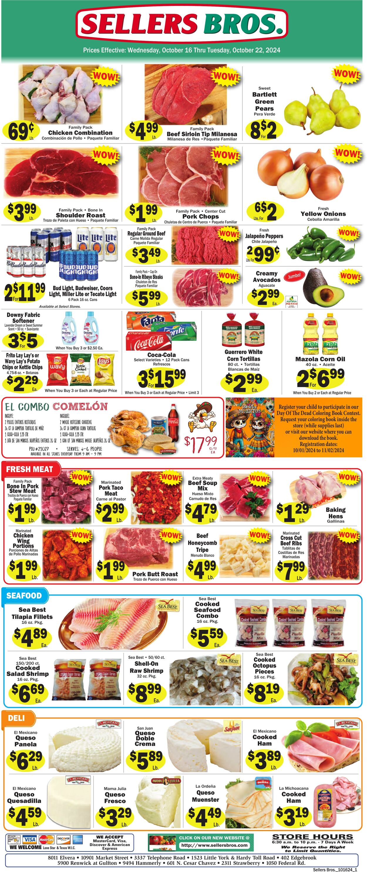 Weekly ad Sellers Bros 10/16/2024 - 10/22/2024