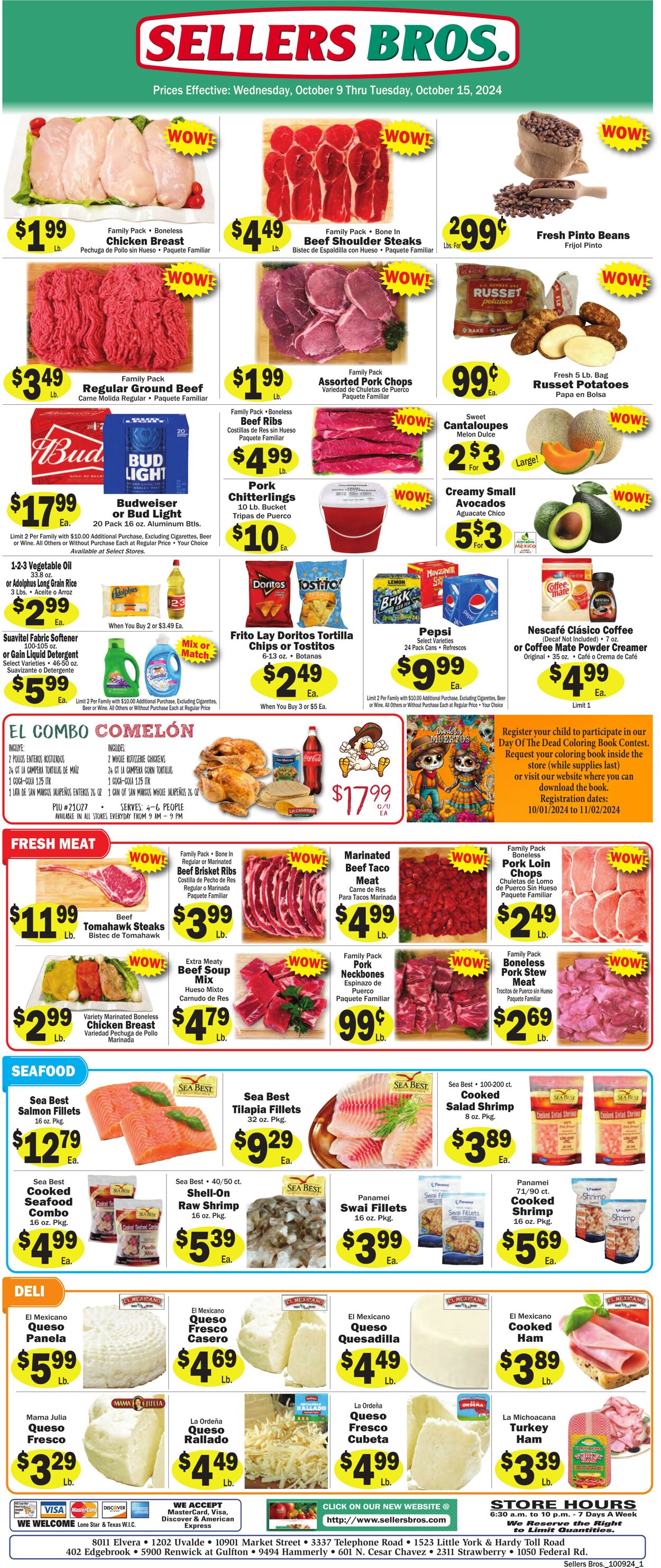 Weekly ad Sellers Bros 10/09/2024 - 10/15/2024