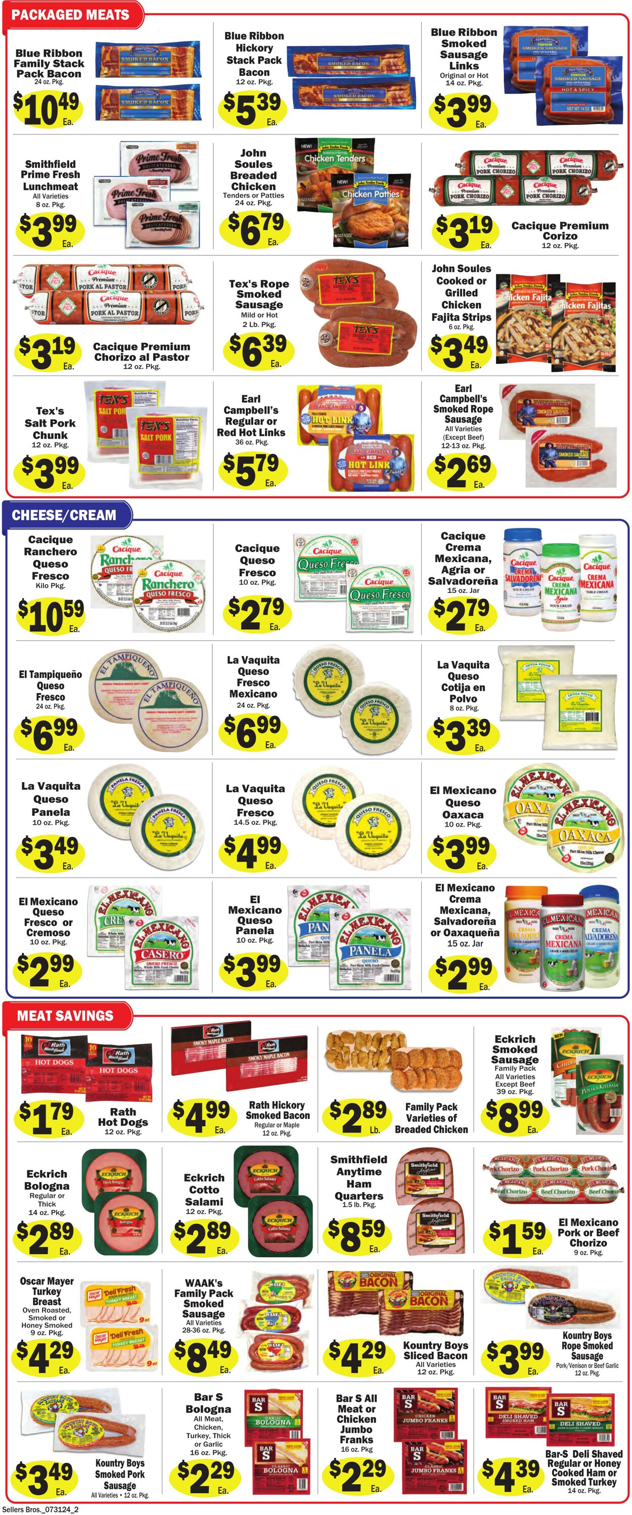 Weekly ad Sellers Bros 07/31/2024 - 08/06/2024