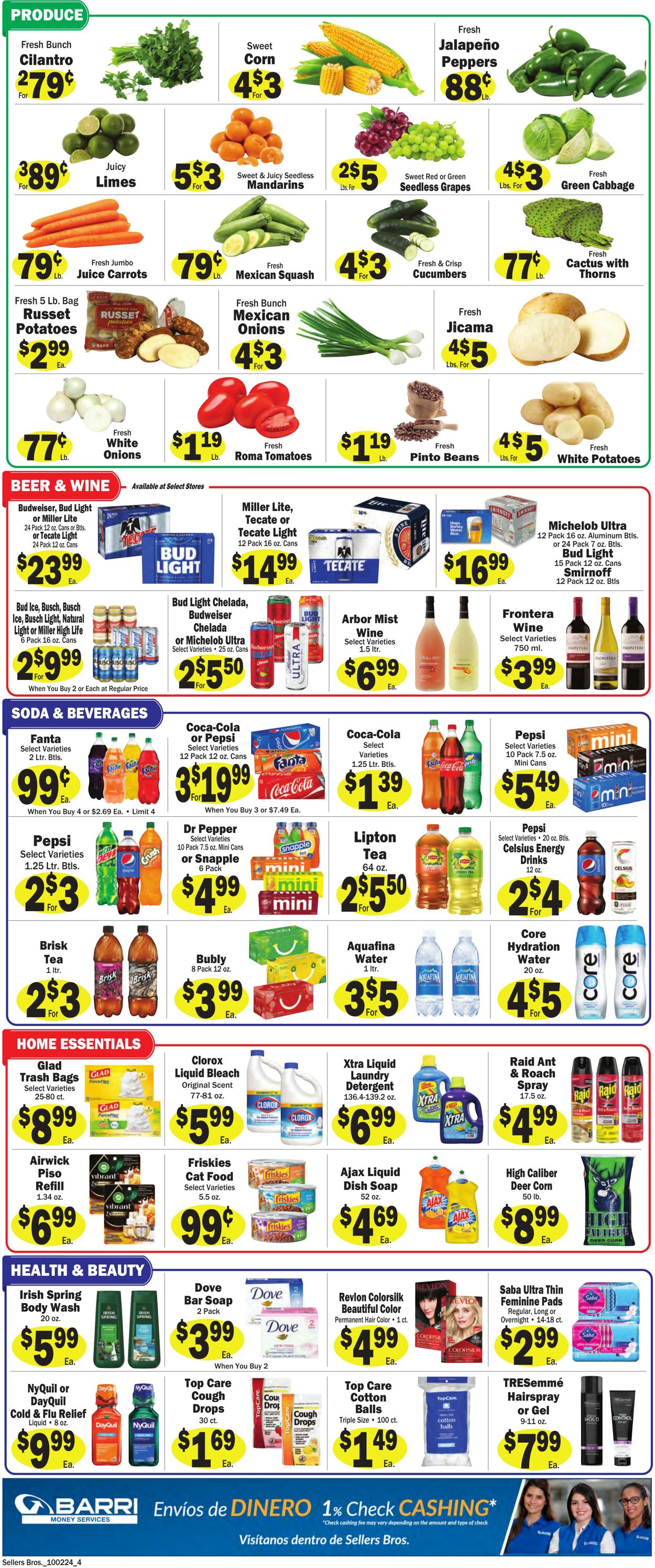 Weekly ad Sellers Bros 09/25/2024 - 10/01/2024