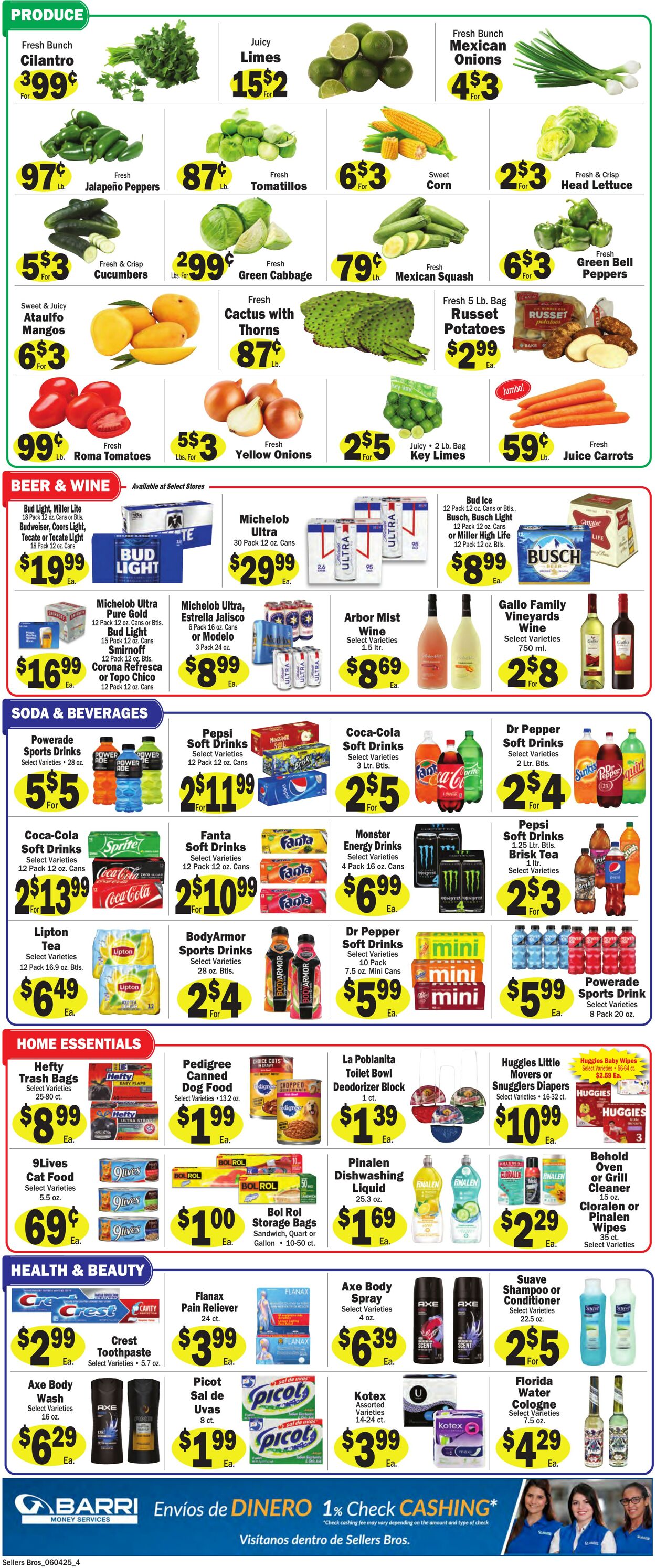 Weekly ad Sellers Bros 06/04/2025 - 06/10/2025