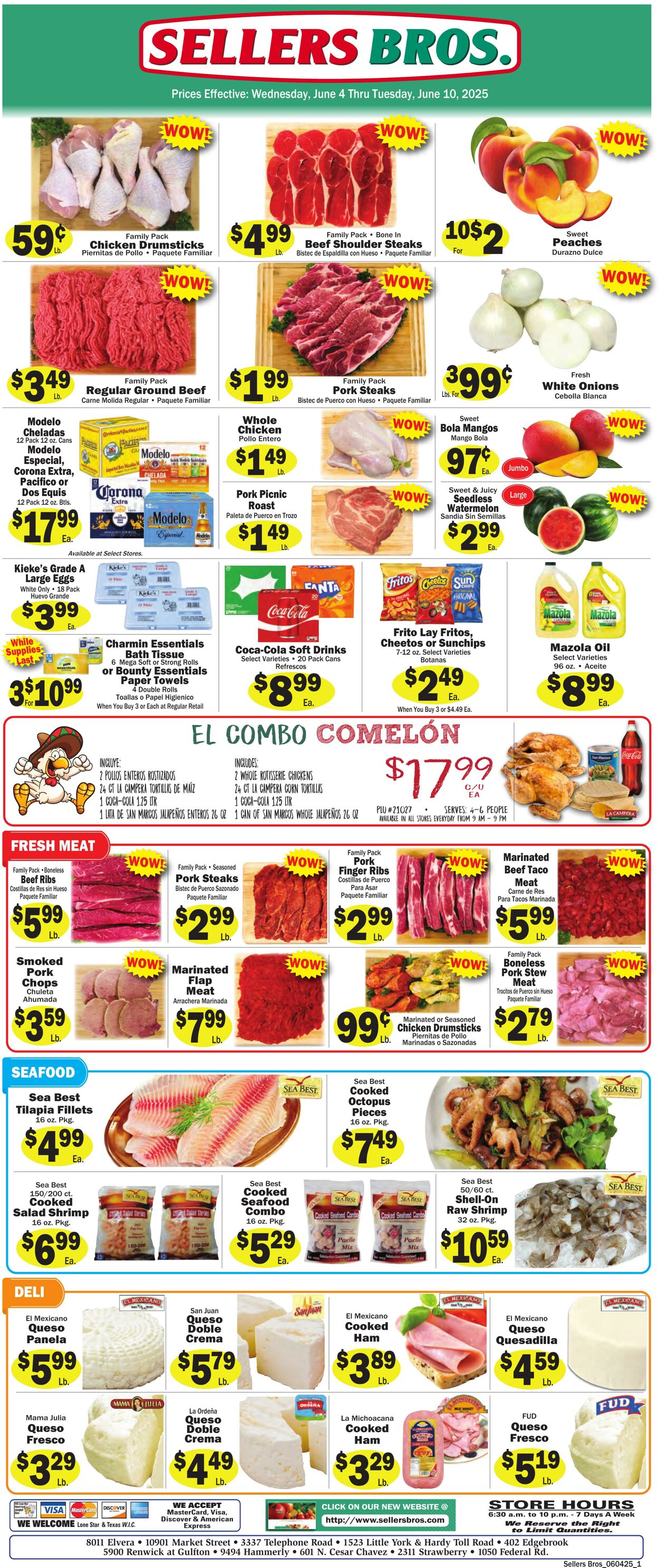 Weekly ad Sellers Bros 06/04/2025 - 06/10/2025