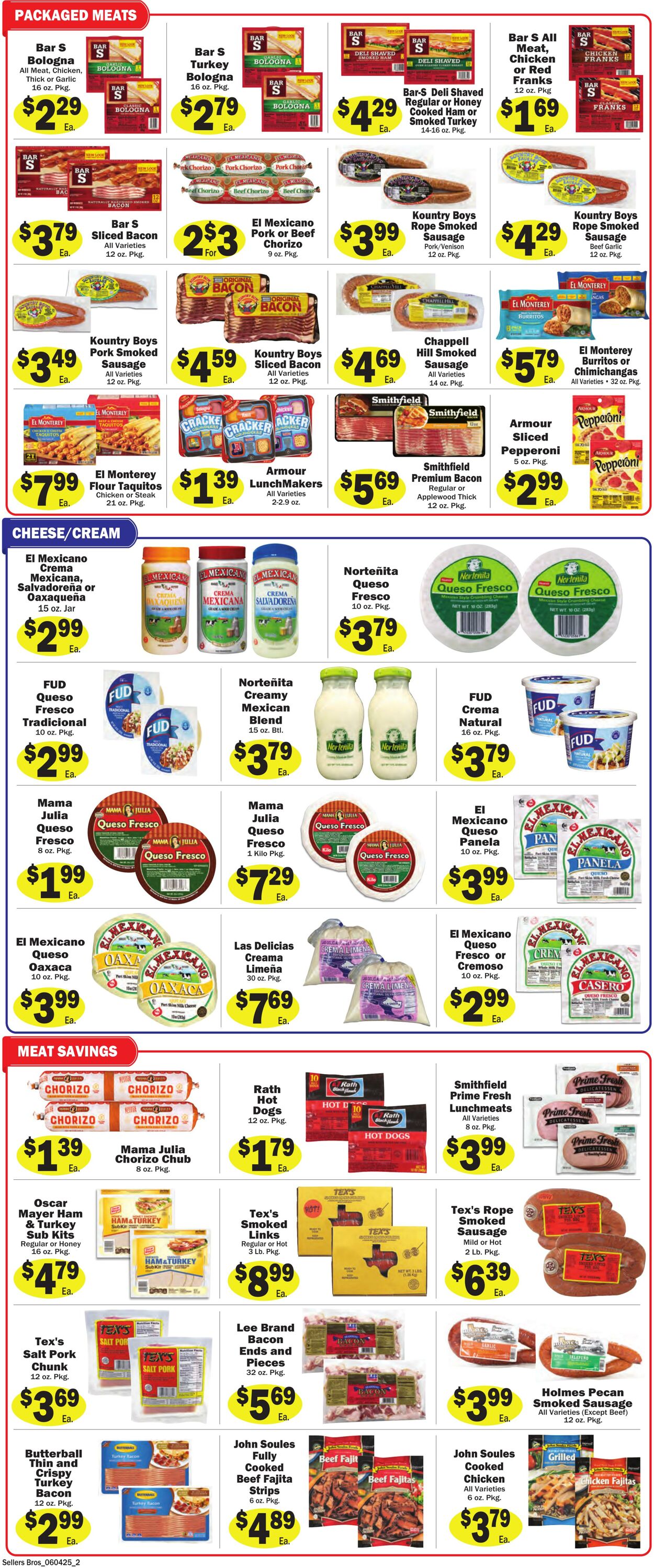 Weekly ad Sellers Bros 06/04/2025 - 06/10/2025