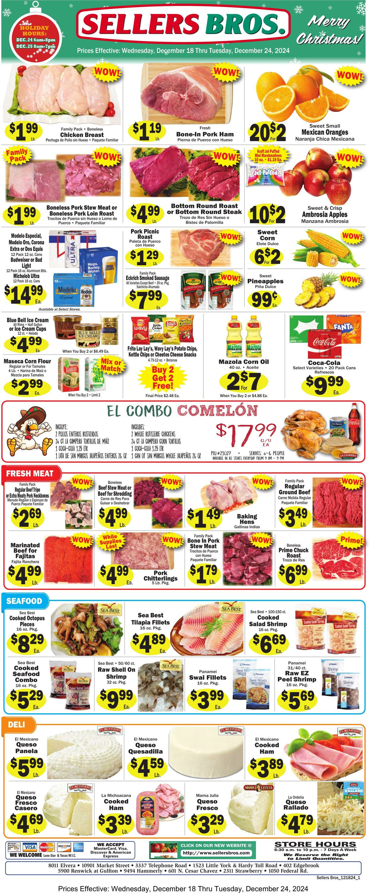 Sellers Bros Promotional weekly ads