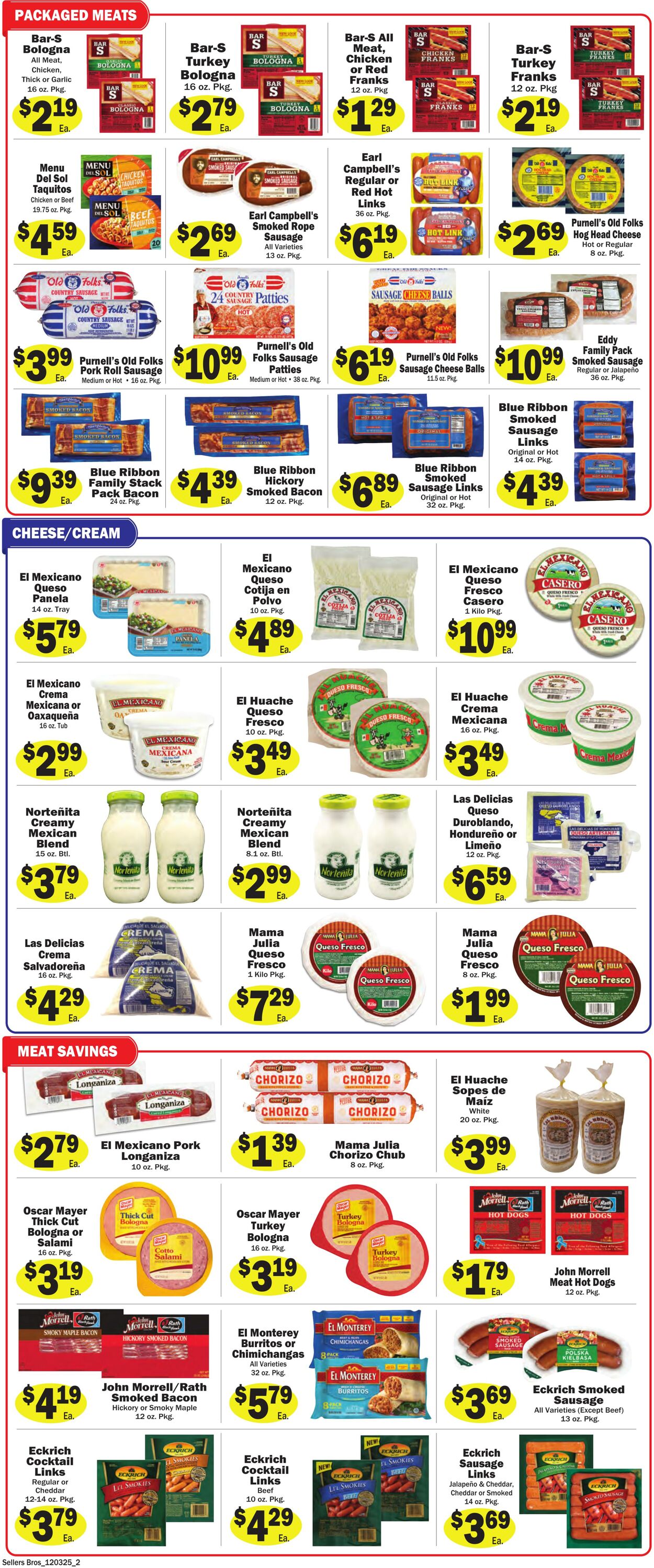 Weekly ad Sellers Bros 12/03/2025 - 12/09/2025