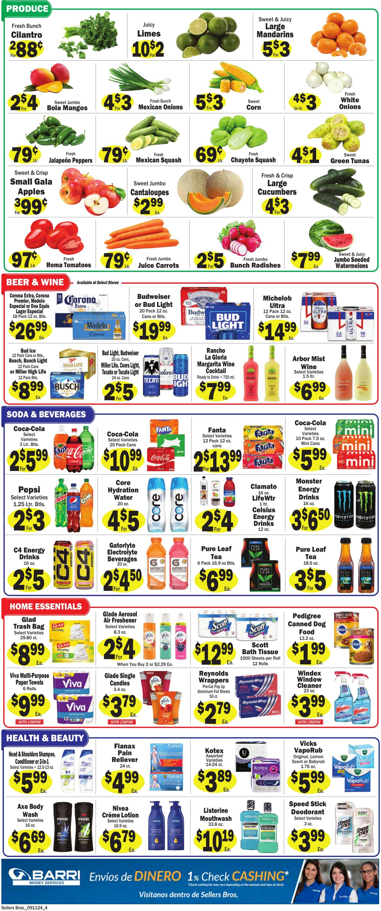 Weekly ad Sellers Bros 09/04/2024 - 09/10/2024