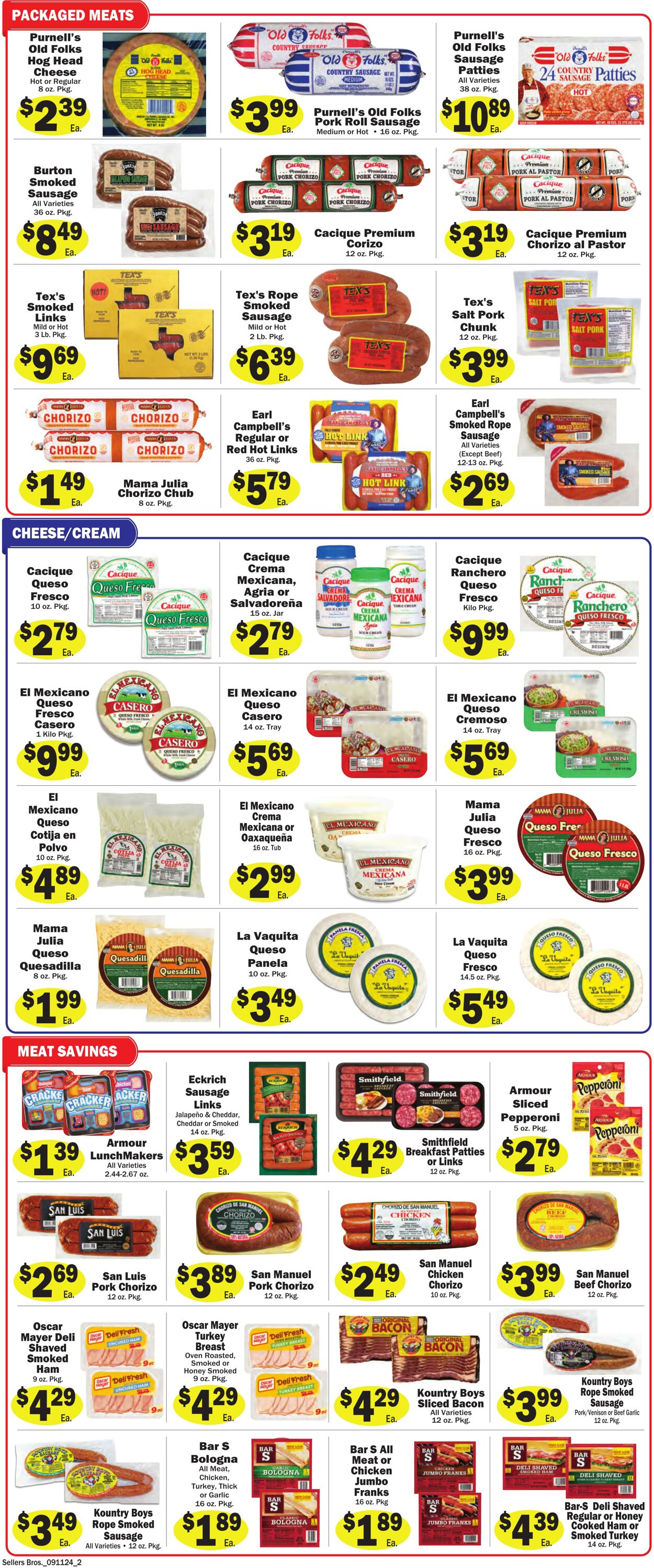 Weekly ad Sellers Bros 09/04/2024 - 09/10/2024