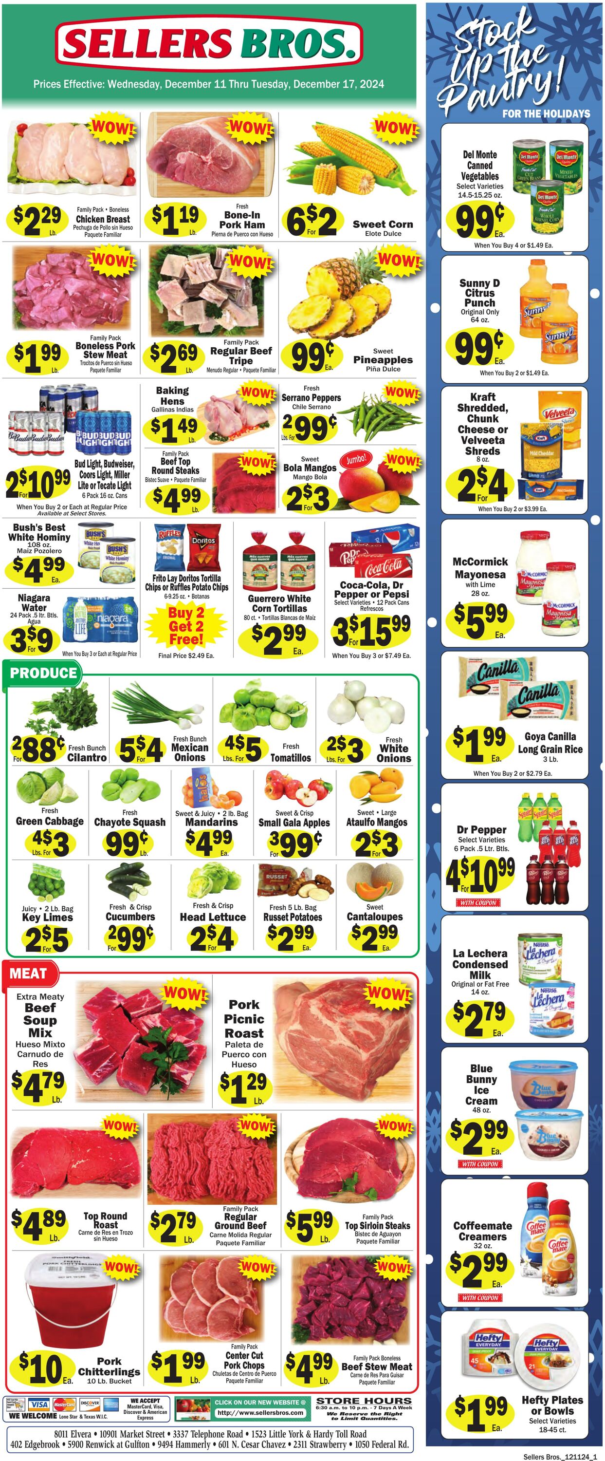 Weekly ad Sellers Bros 12/04/2024 - 12/10/2024