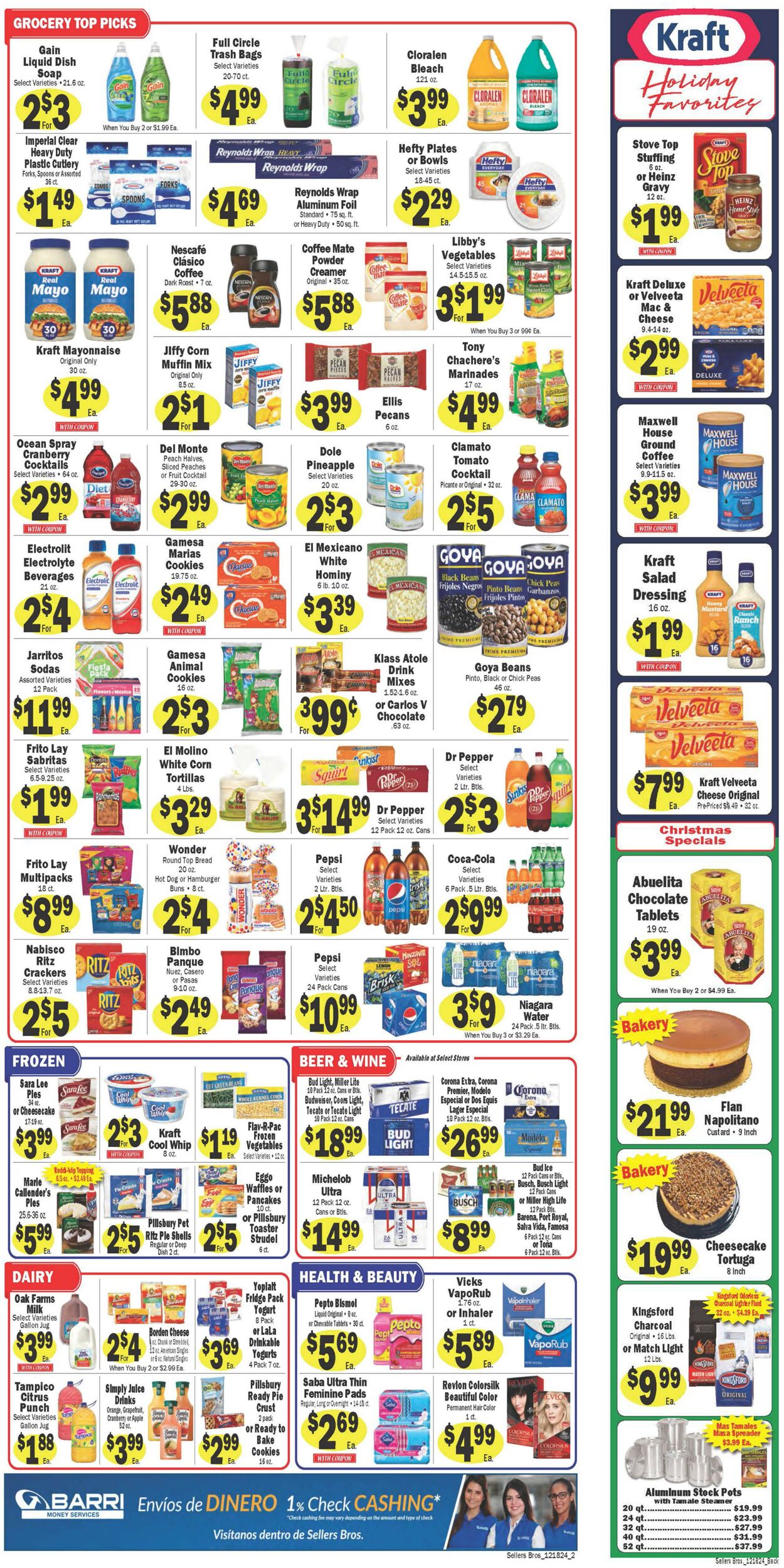 Weekly ad Sellers Bros 12/11/2024 - 12/17/2024