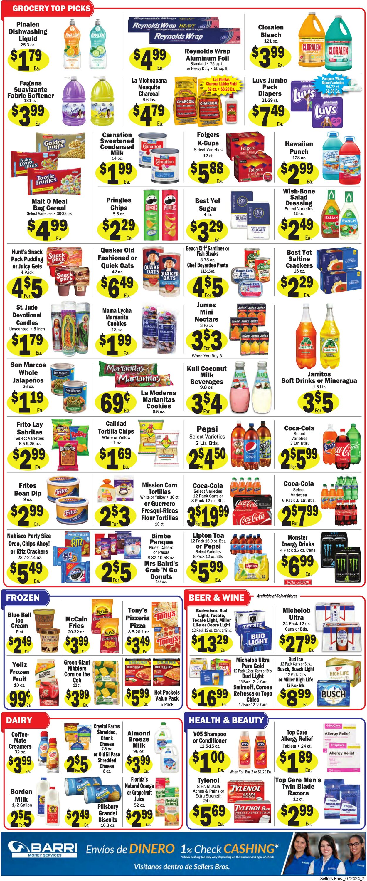 Weekly ad Sellers Bros 07/17/2024 - 07/23/2024