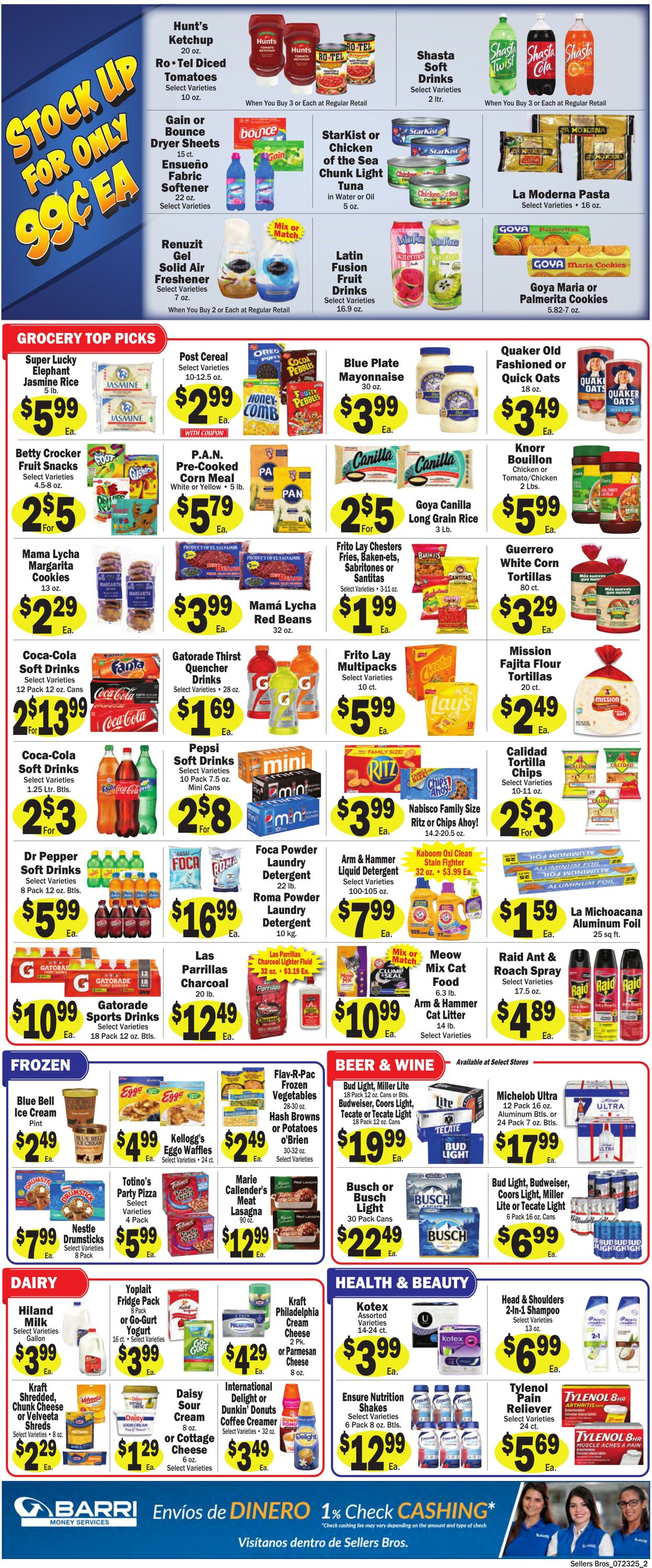 Weekly ad Sellers Bros 07/23/2025 - 07/29/2025