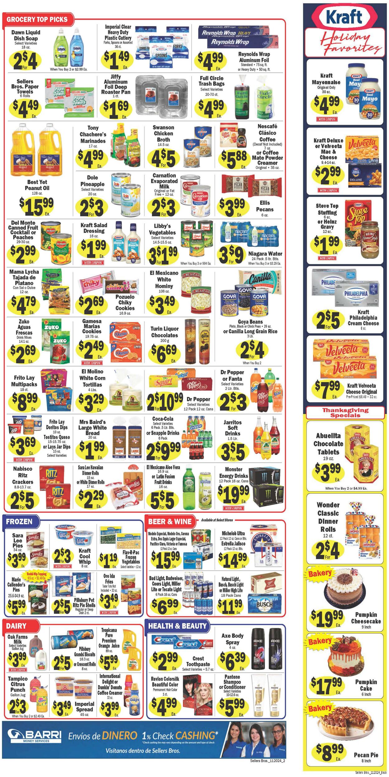 Weekly ad Sellers Bros 11/20/2024 - 11/26/2024