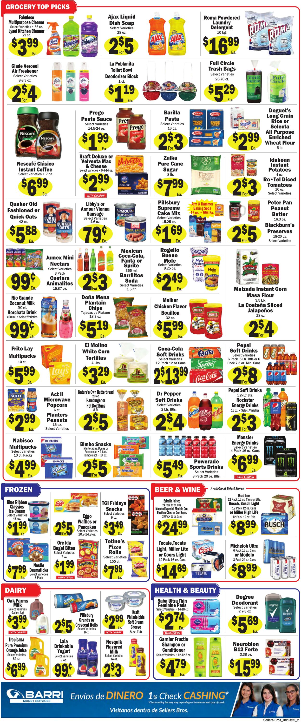 Weekly ad Sellers Bros 08/13/2025 - 08/19/2025