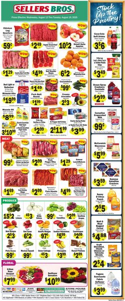 Weekly ad Sellers Bros 08/13/2025 - 08/19/2025