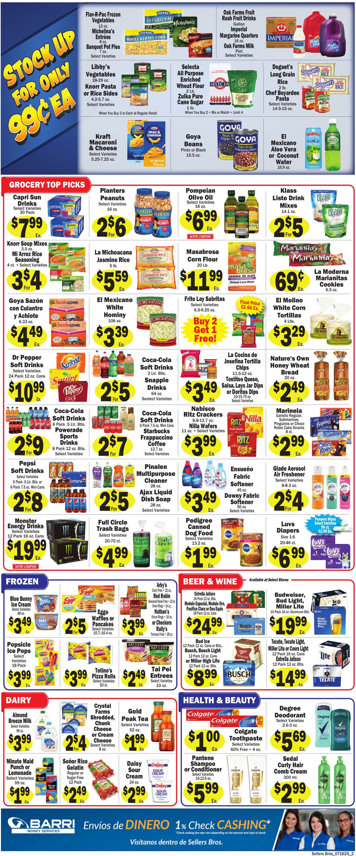 Weekly ad Sellers Bros 07/16/2025 - 07/22/2025