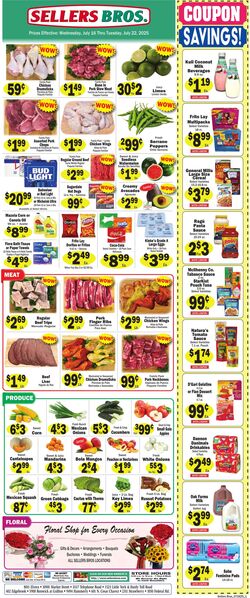 Weekly ad Sellers Bros 07/16/2025 - 07/22/2025