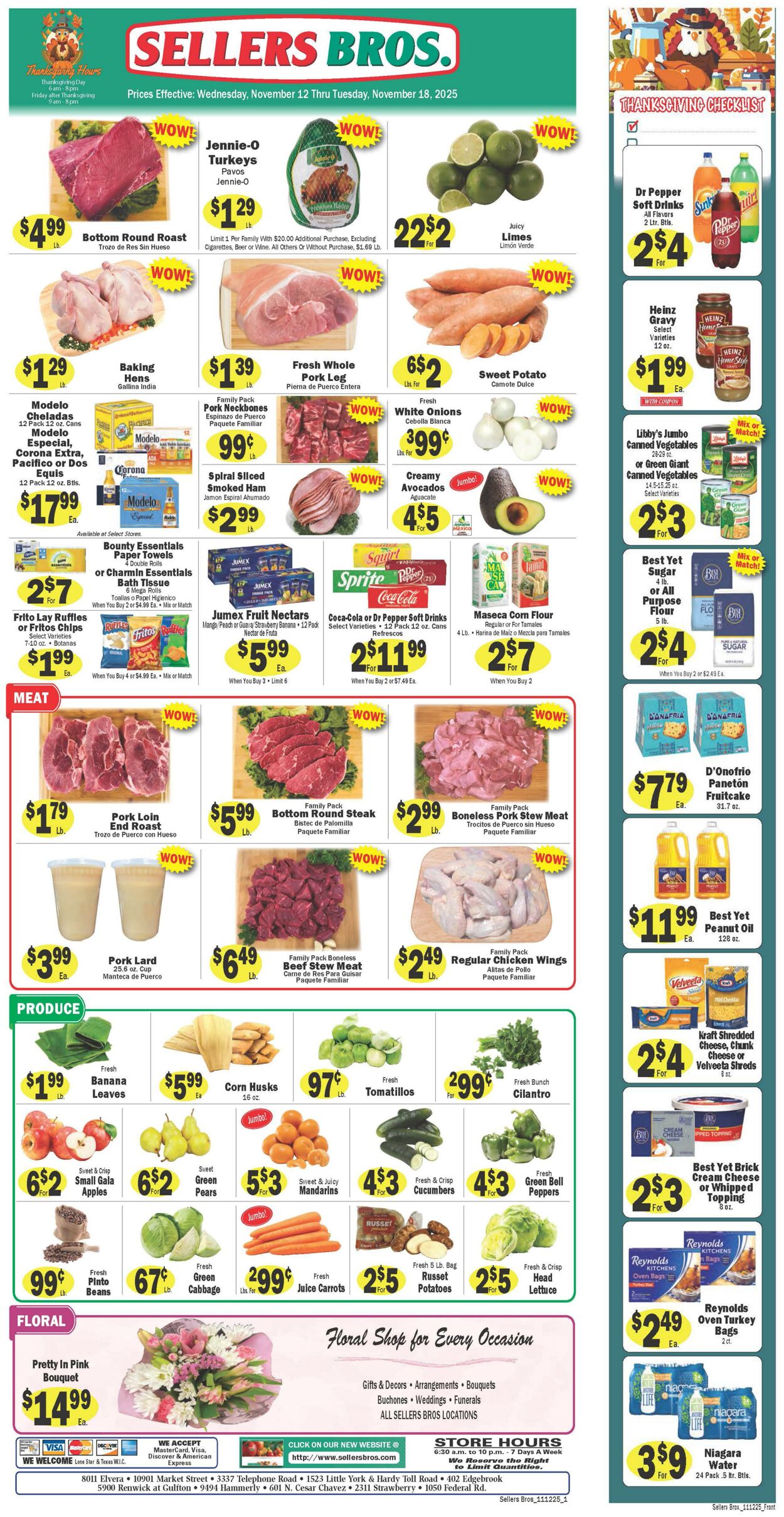 Weekly ad Sellers Bros 11/12/2025 - 11/18/2025