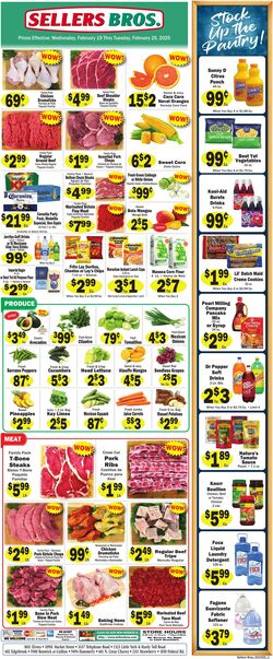 Weekly ad Sellers Bros 01/22/2025 - 01/28/2025