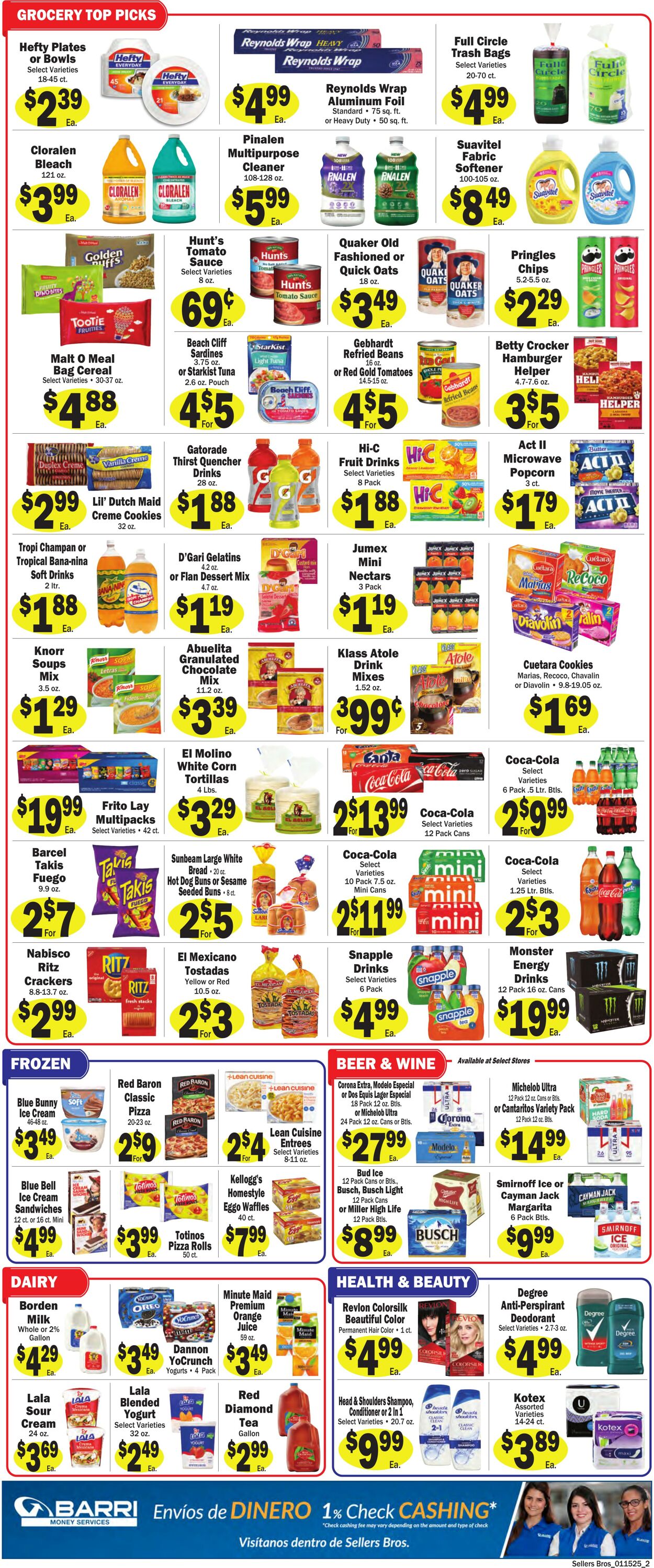 Weekly ad Sellers Bros 01/15/2025 - 01/21/2025