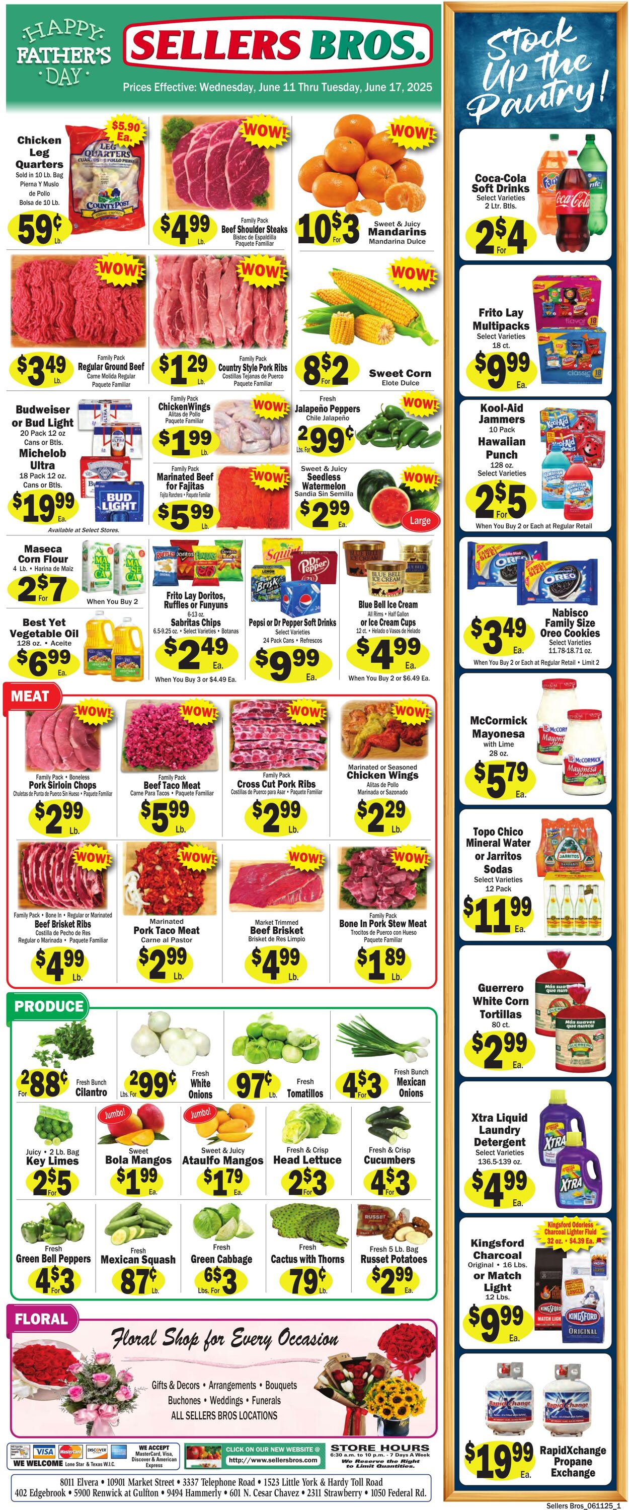 Weekly ad Sellers Bros 06/04/2025 - 06/10/2025
