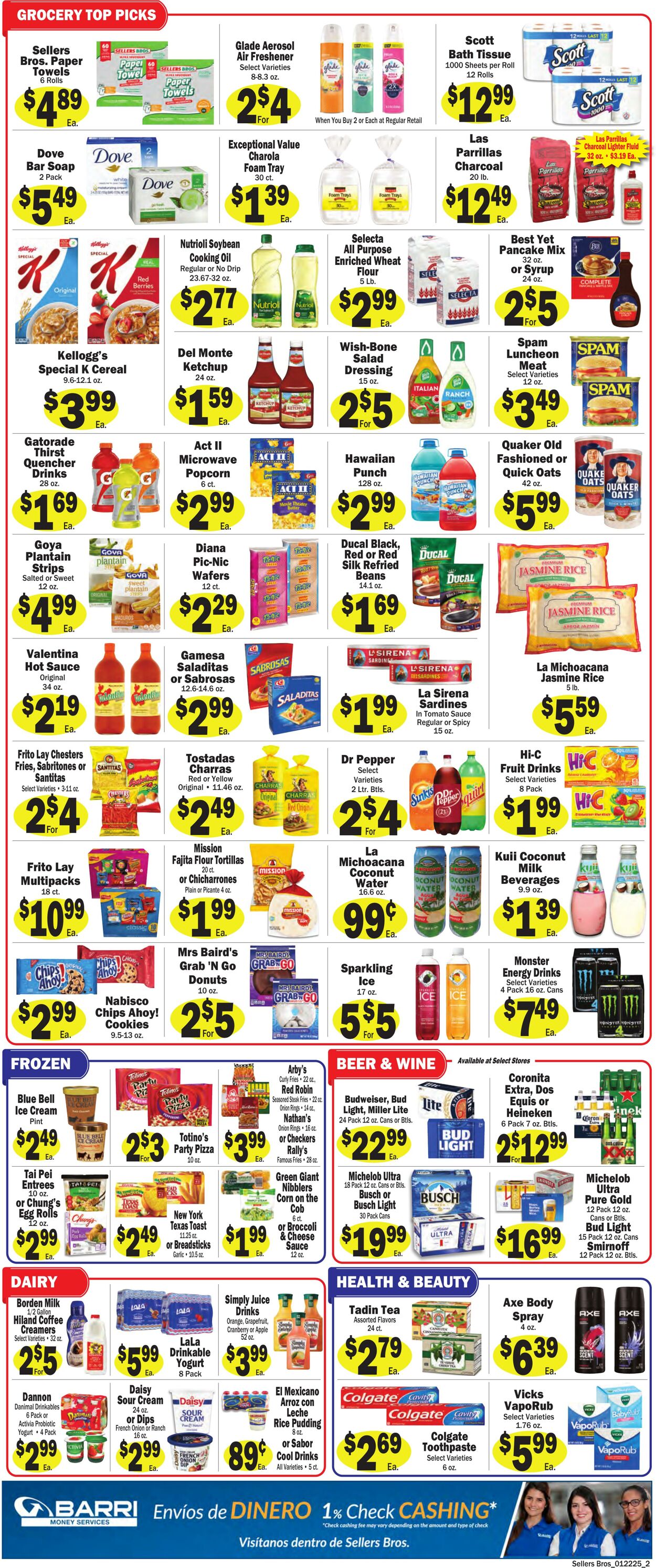 Weekly ad Sellers Bros 01/22/2025 - 01/28/2025