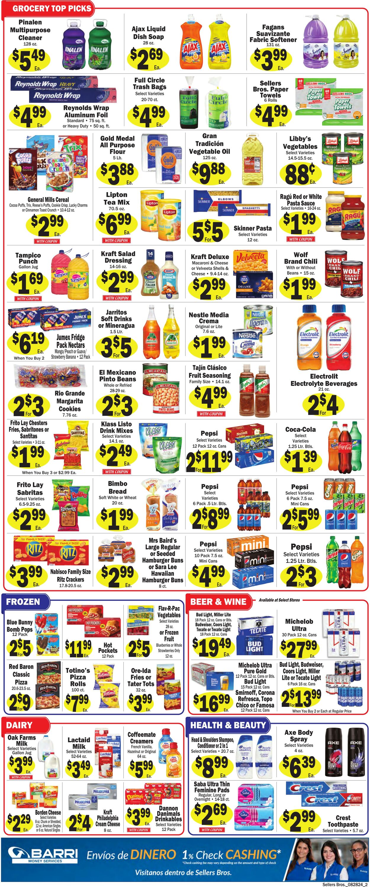 Weekly ad Sellers Bros 08/21/2024 - 08/27/2024