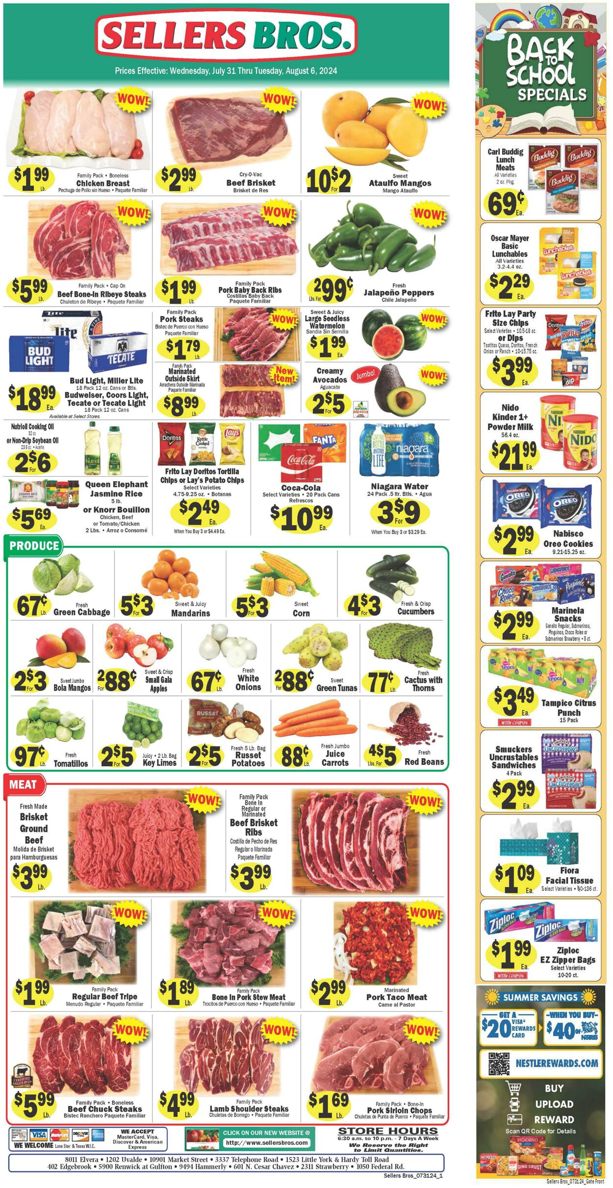 Weekly ad Sellers Bros 07/31/2024 - 08/06/2024