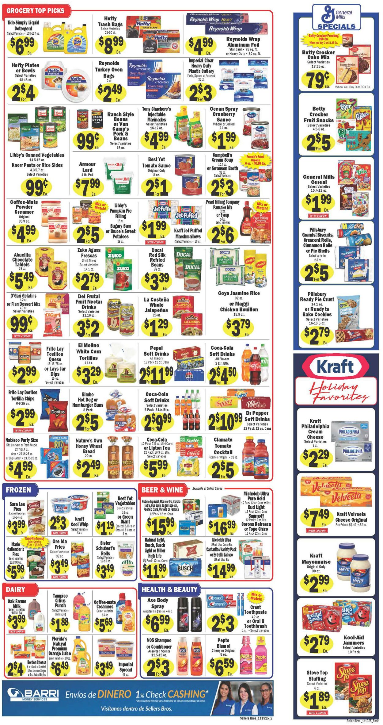 Weekly ad Sellers Bros 11/19/2025 - 11/25/2025