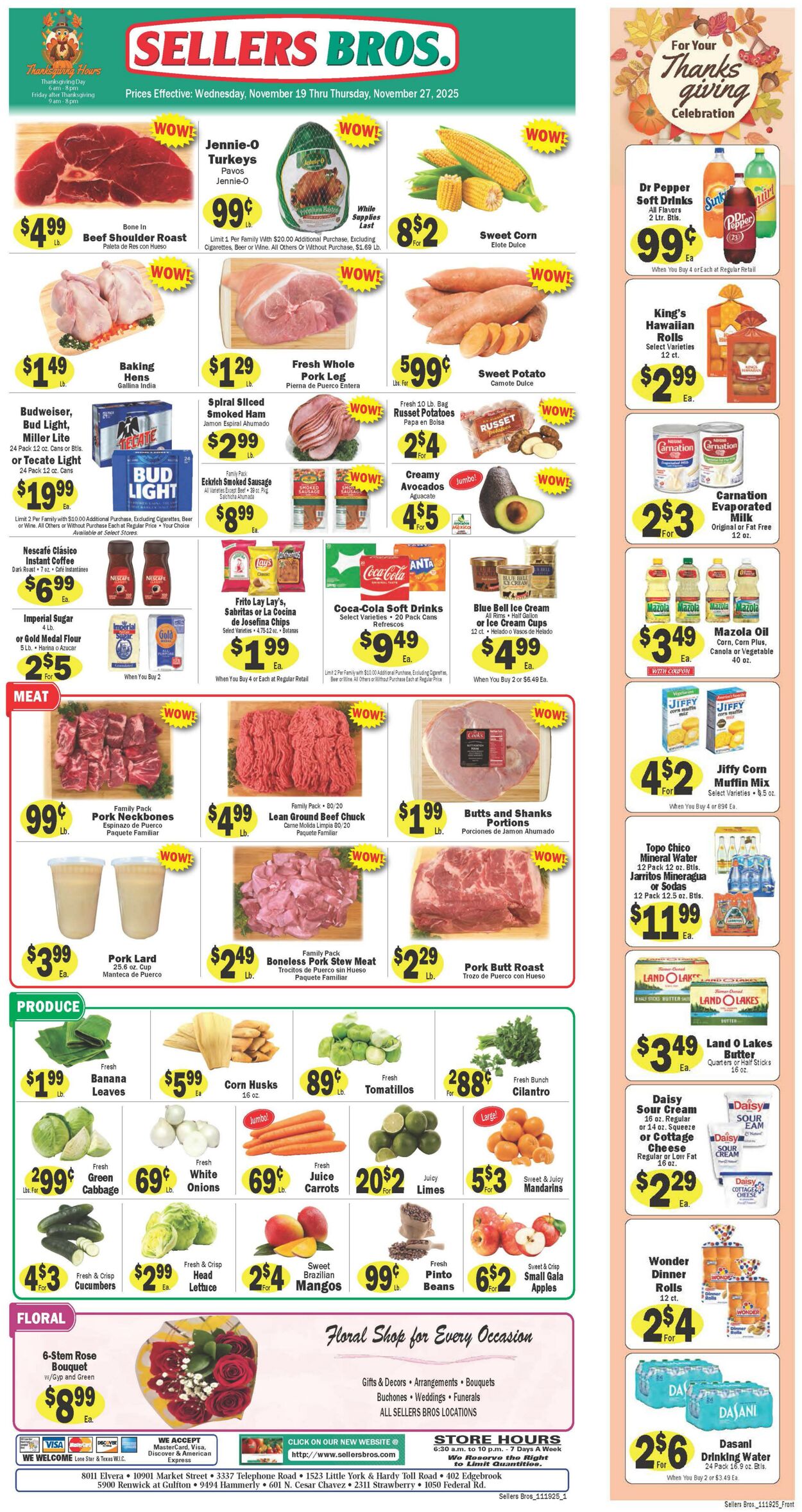 Weekly ad Sellers Bros 11/19/2025 - 11/25/2025