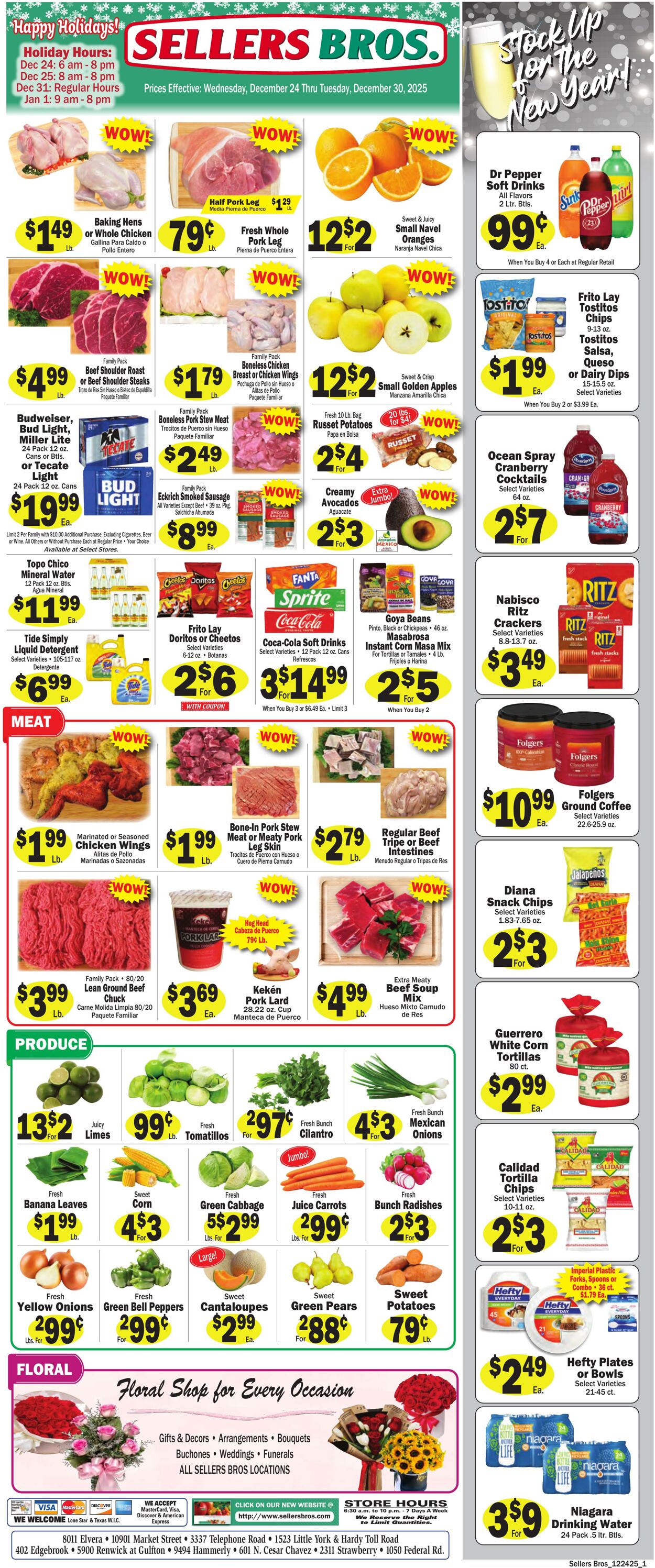 Sellers Bros Promotional weekly ads