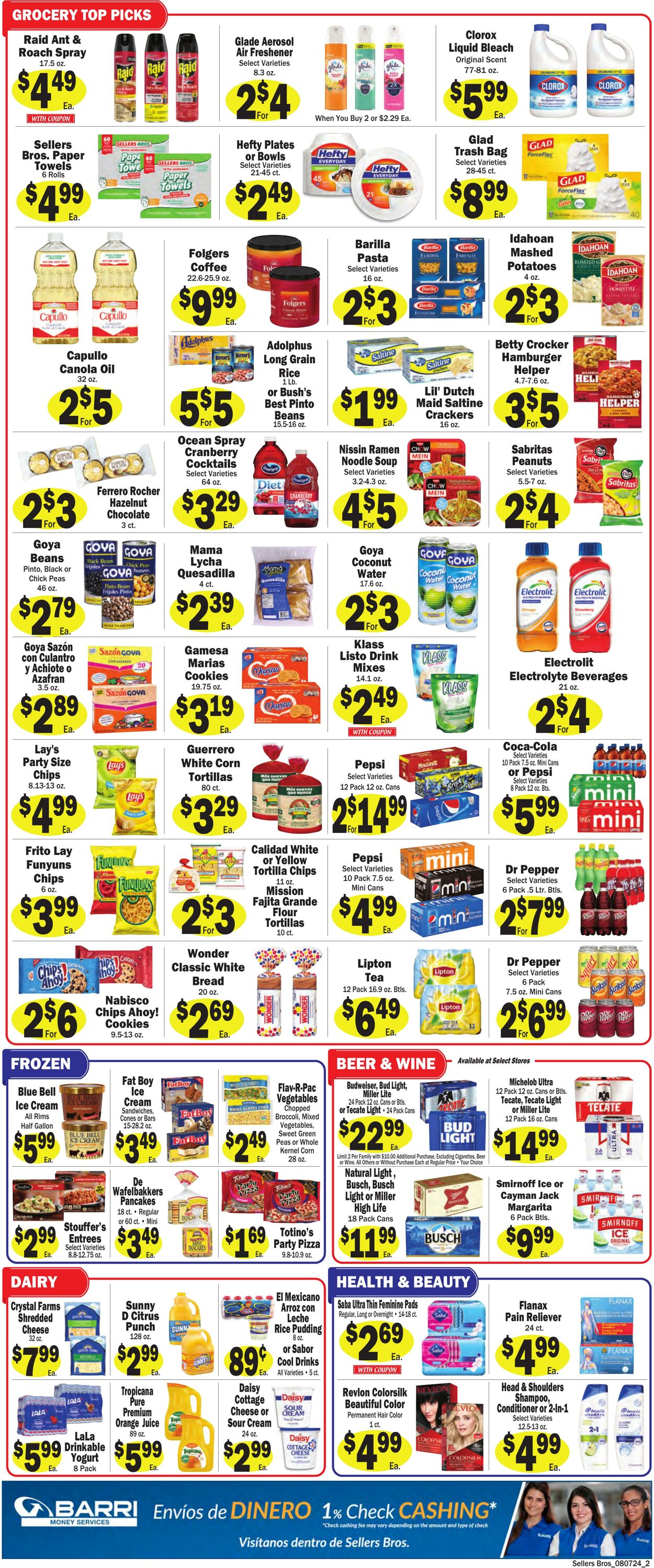 Weekly ad Sellers Bros 07/31/2024 - 08/06/2024