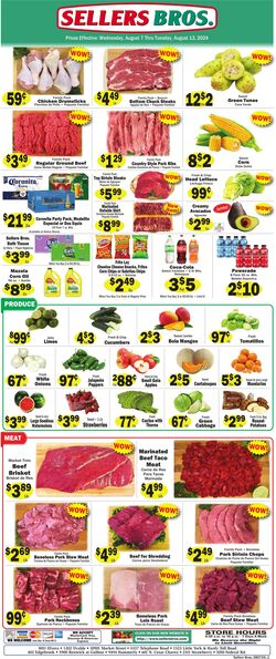 Weekly ad Sellers Bros 08/07/2024 - 08/13/2024