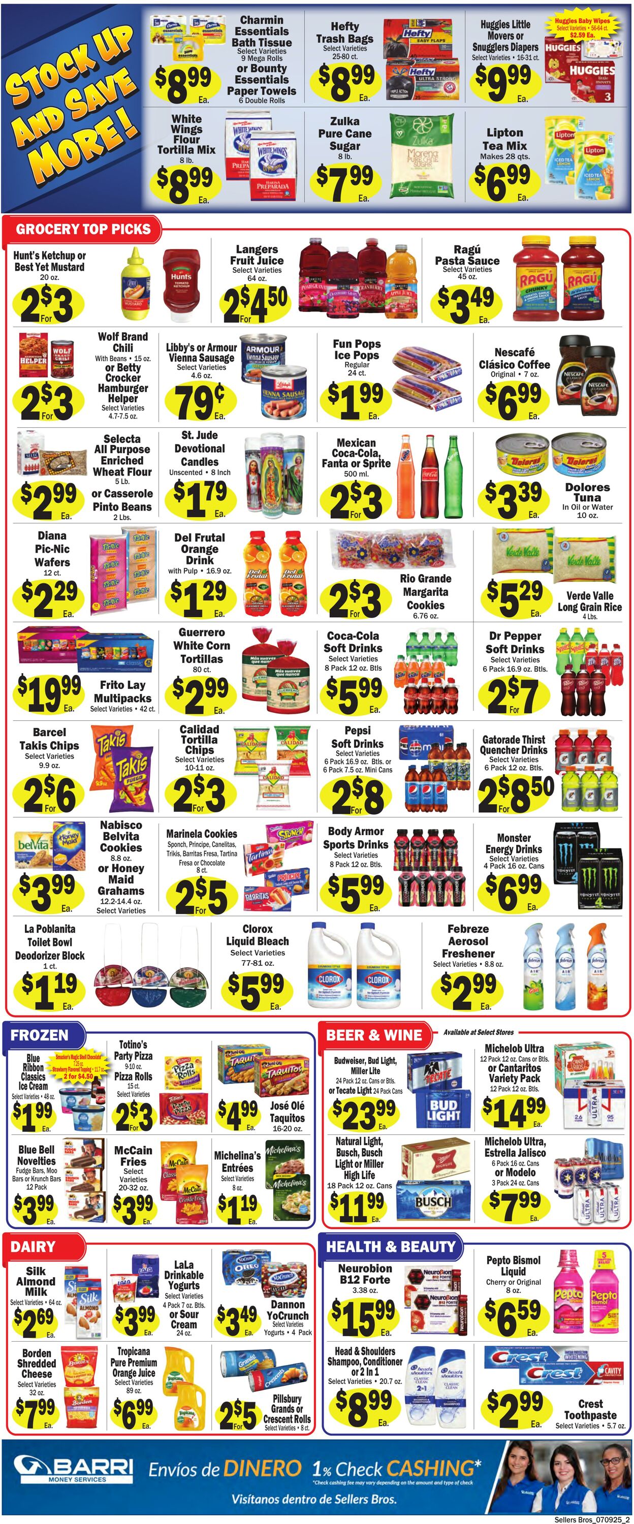 Weekly ad Sellers Bros 07/09/2025 - 07/15/2025