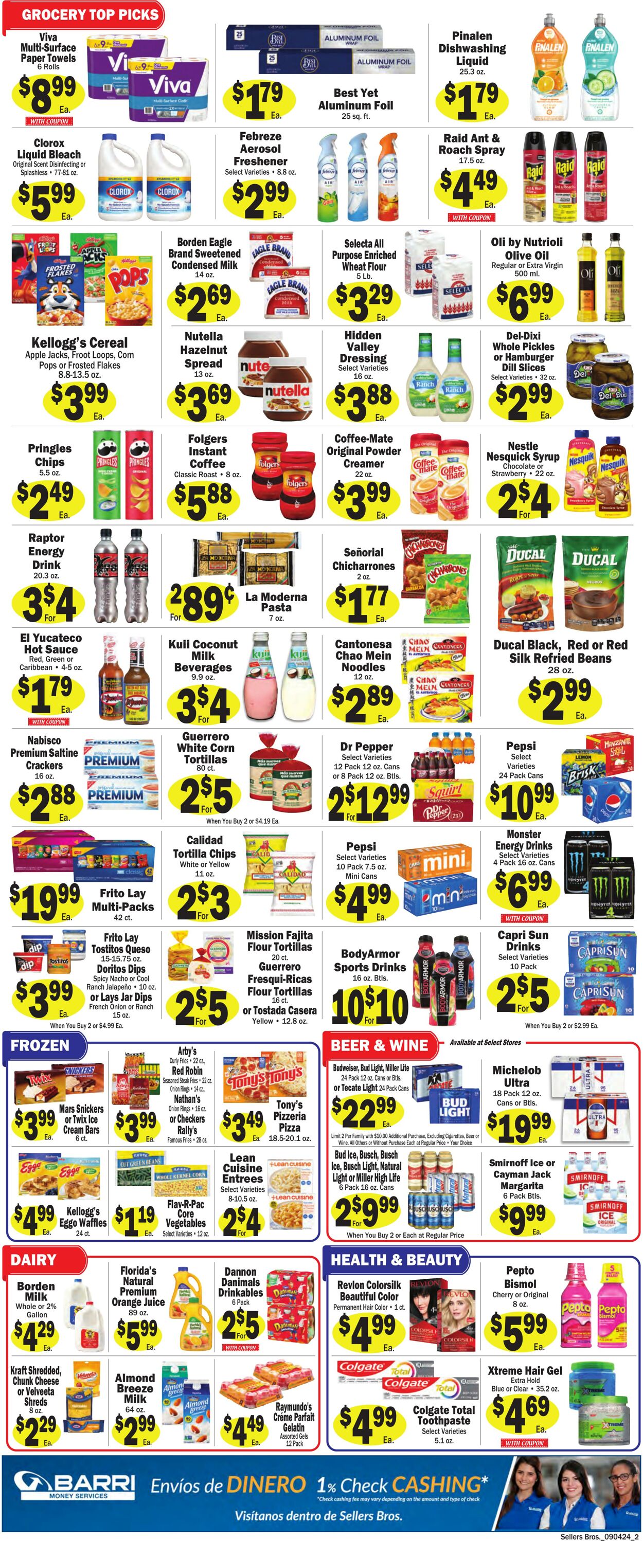 Weekly ad Sellers Bros 08/28/2024 - 09/03/2024