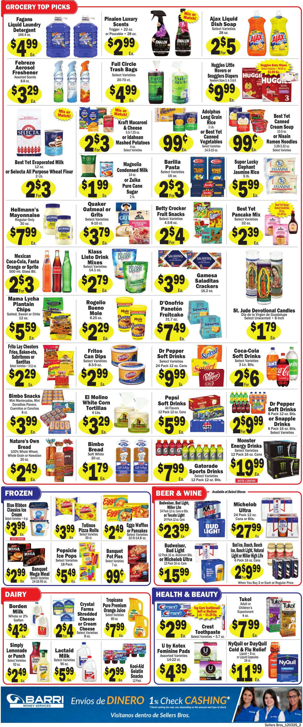 Weekly ad Sellers Bros 12/03/2025 - 12/09/2025