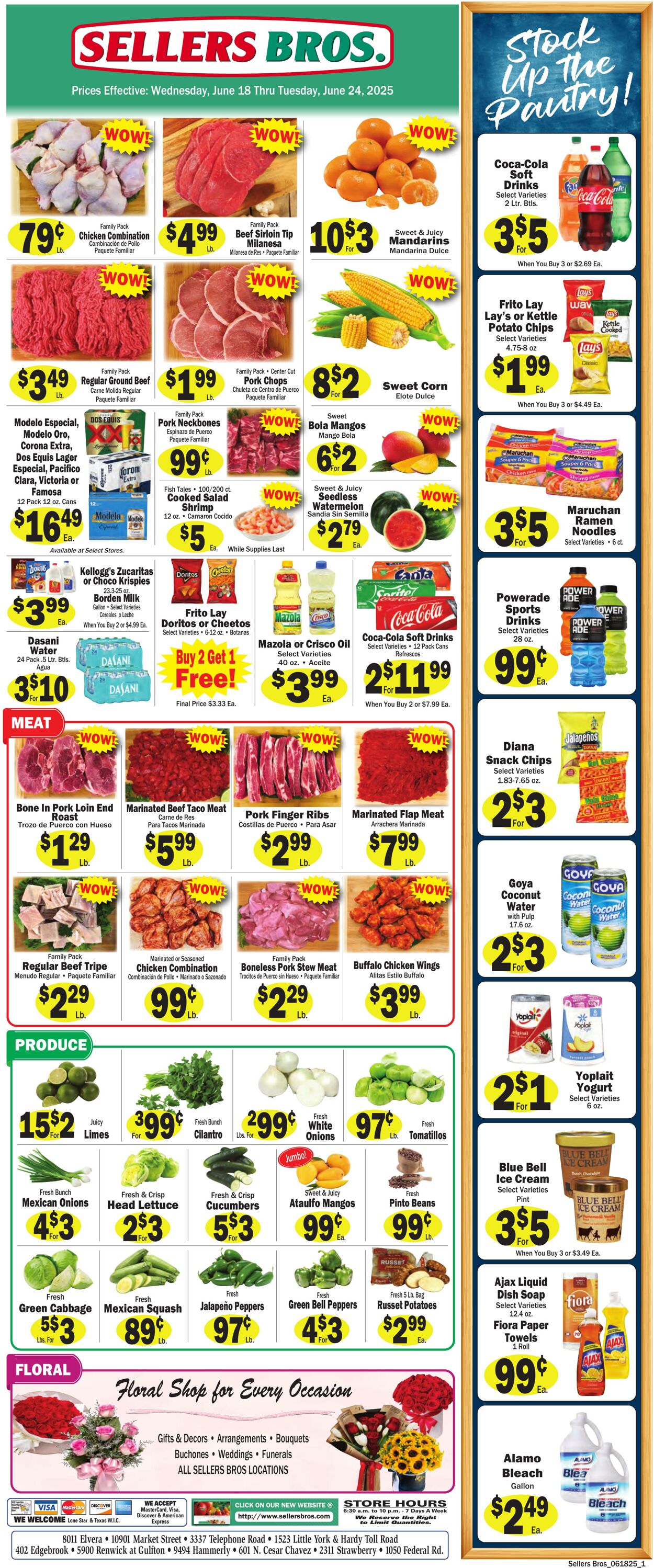 Weekly ad Sellers Bros 06/11/2025 - 06/17/2025
