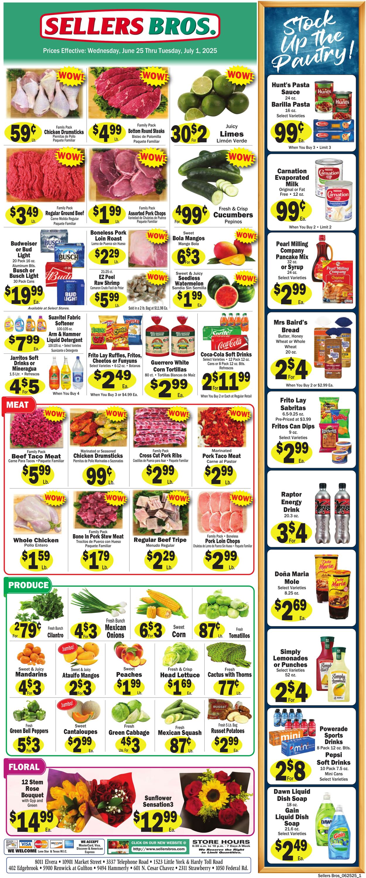 Weekly ad Sellers Bros 06/18/2025 - 06/24/2025