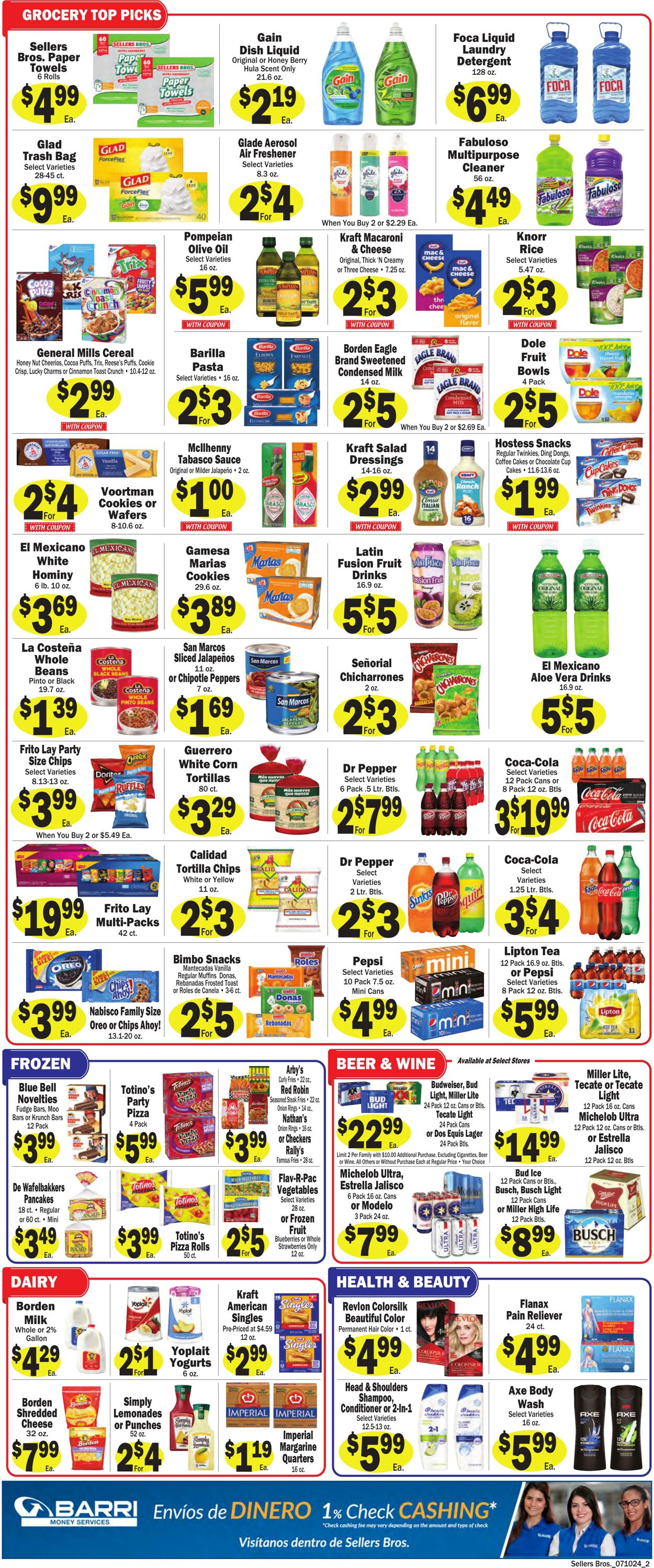 Weekly ad Sellers Bros 07/10/2024 - 07/16/2024