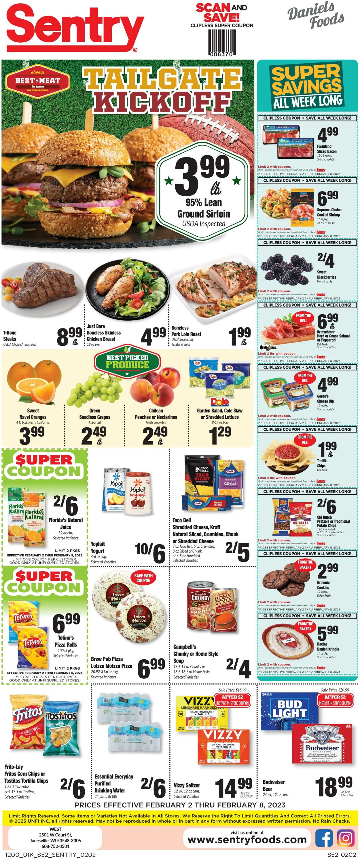 Sentry Promotional weekly ads