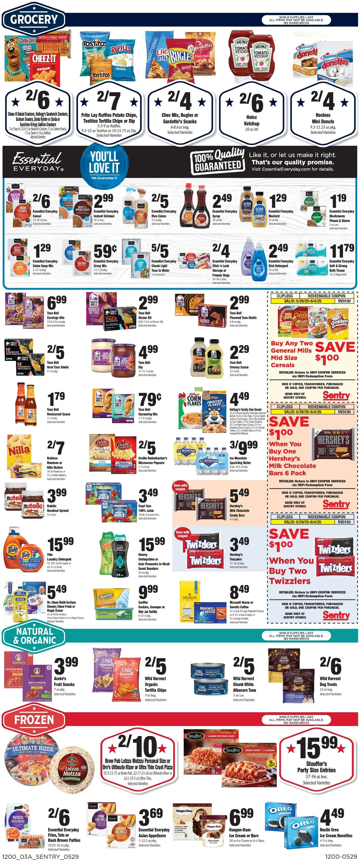 Weekly ad Sentry 05/29/2025 - 06/04/2025