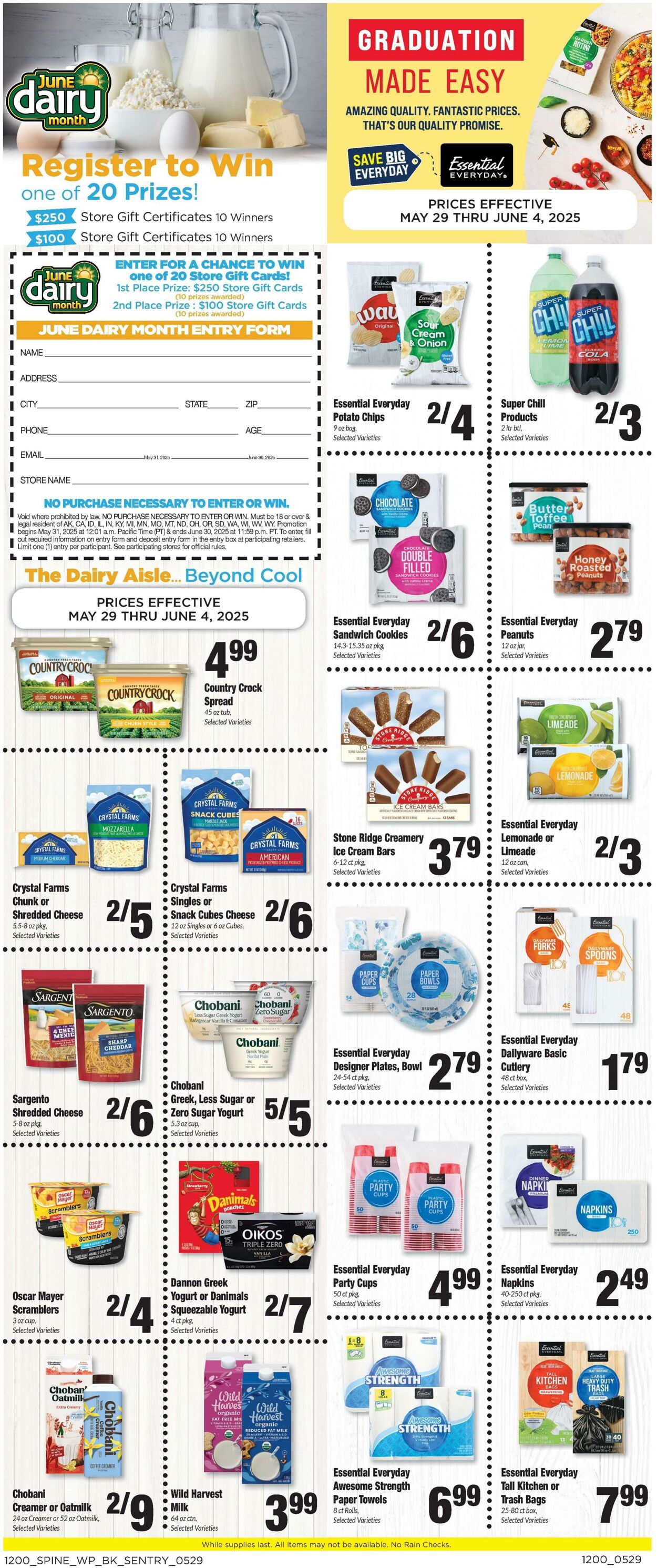 Weekly ad Sentry 05/29/2025 - 06/04/2025
