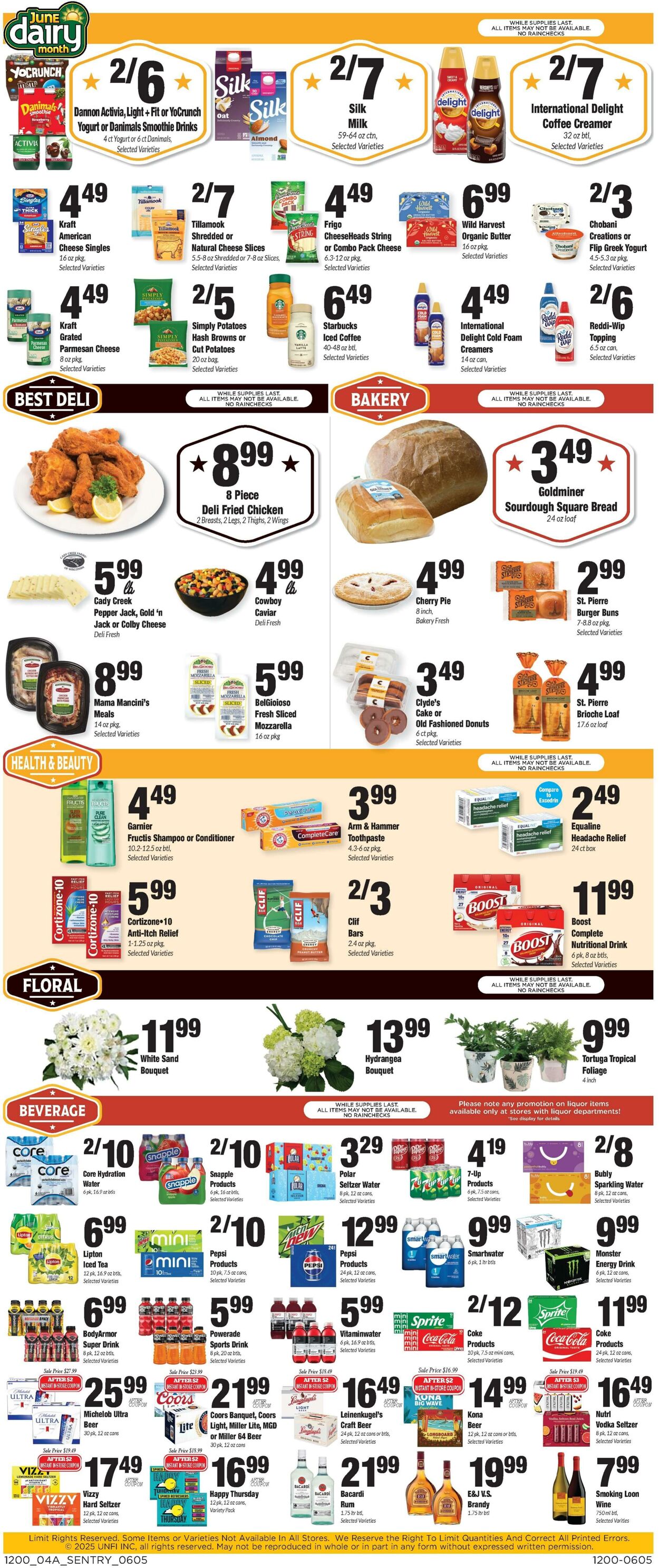 Weekly ad Sentry 06/05/2025 - 06/11/2025