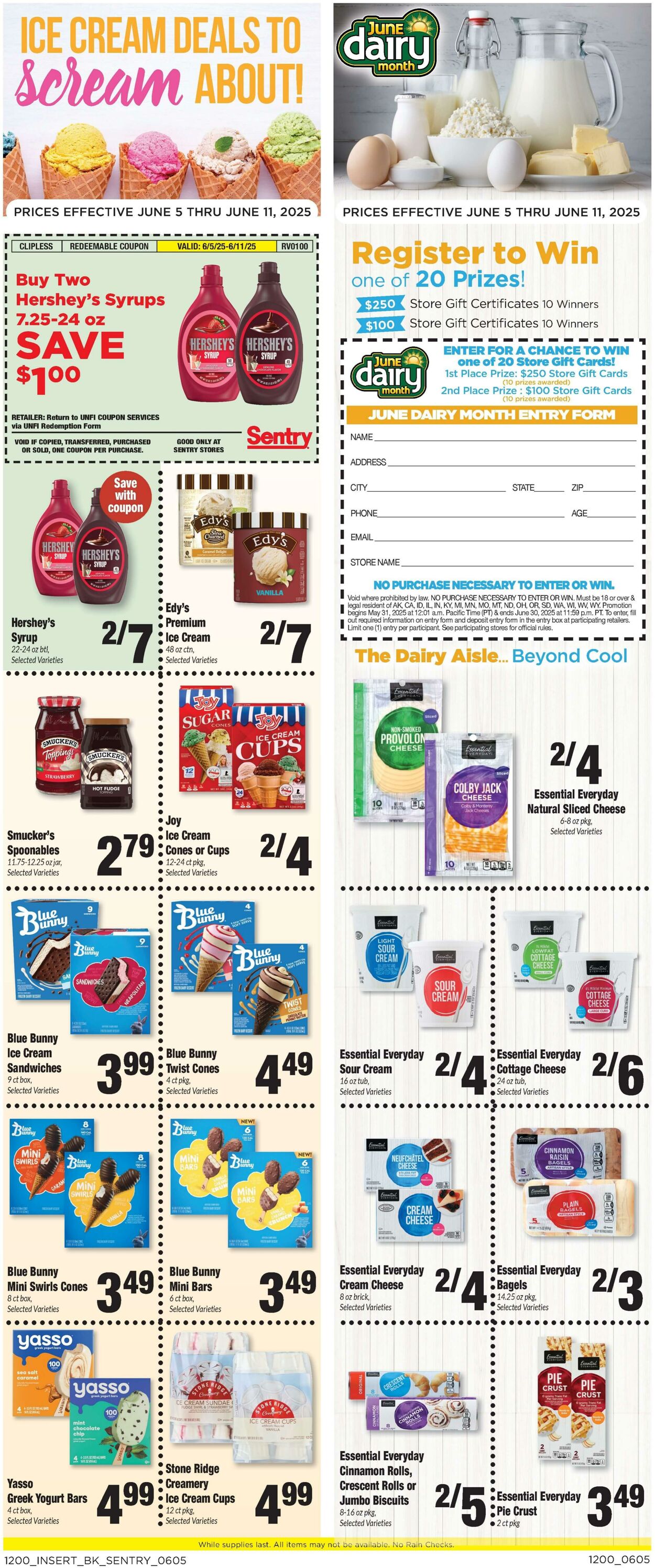 Weekly ad Sentry 06/05/2025 - 06/11/2025