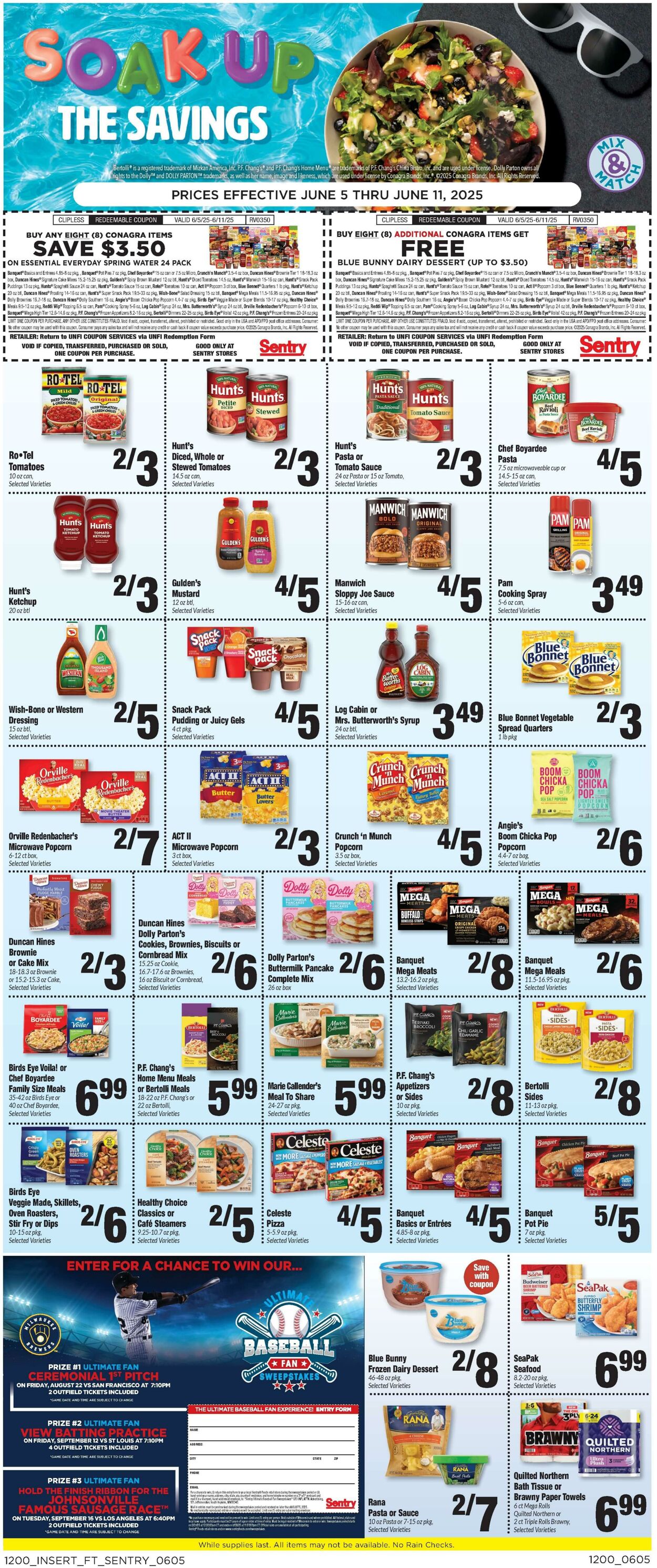 Weekly ad Sentry 06/05/2025 - 06/11/2025
