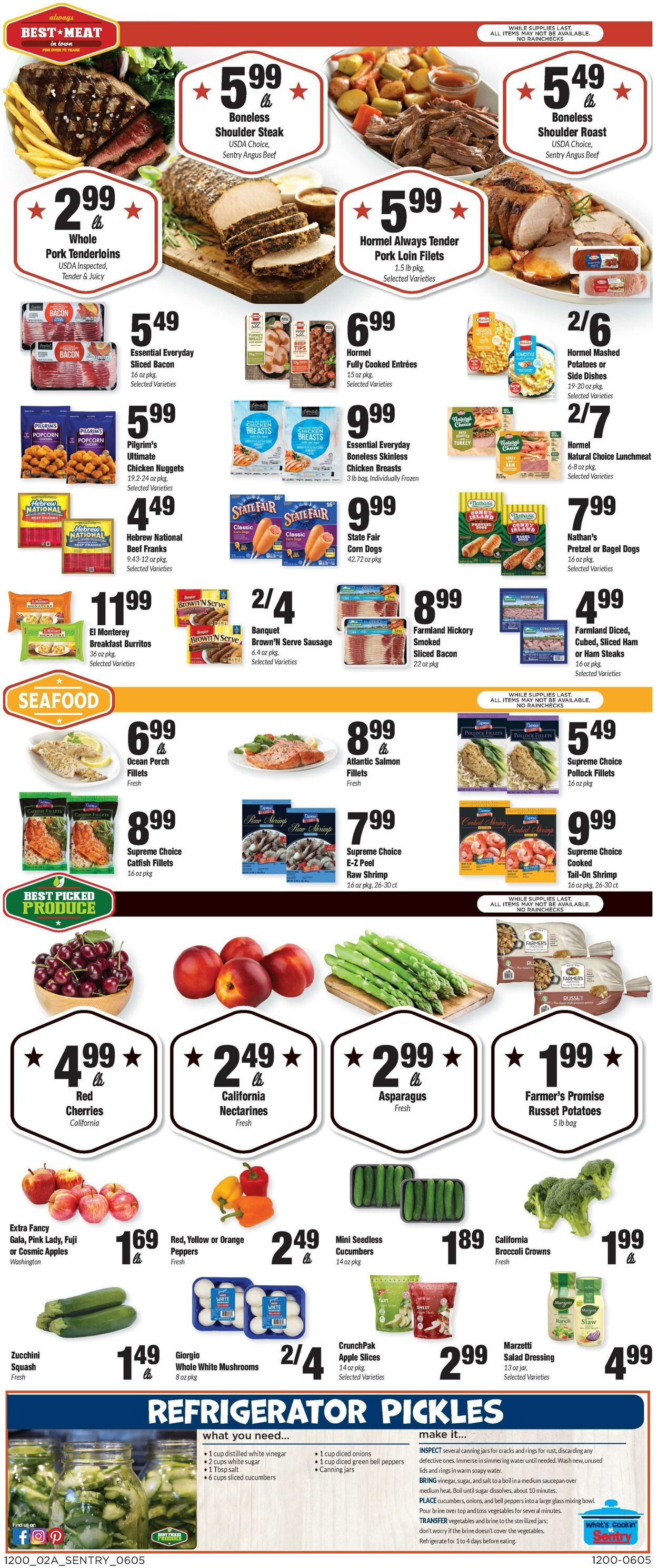 Weekly ad Sentry 06/05/2025 - 06/11/2025