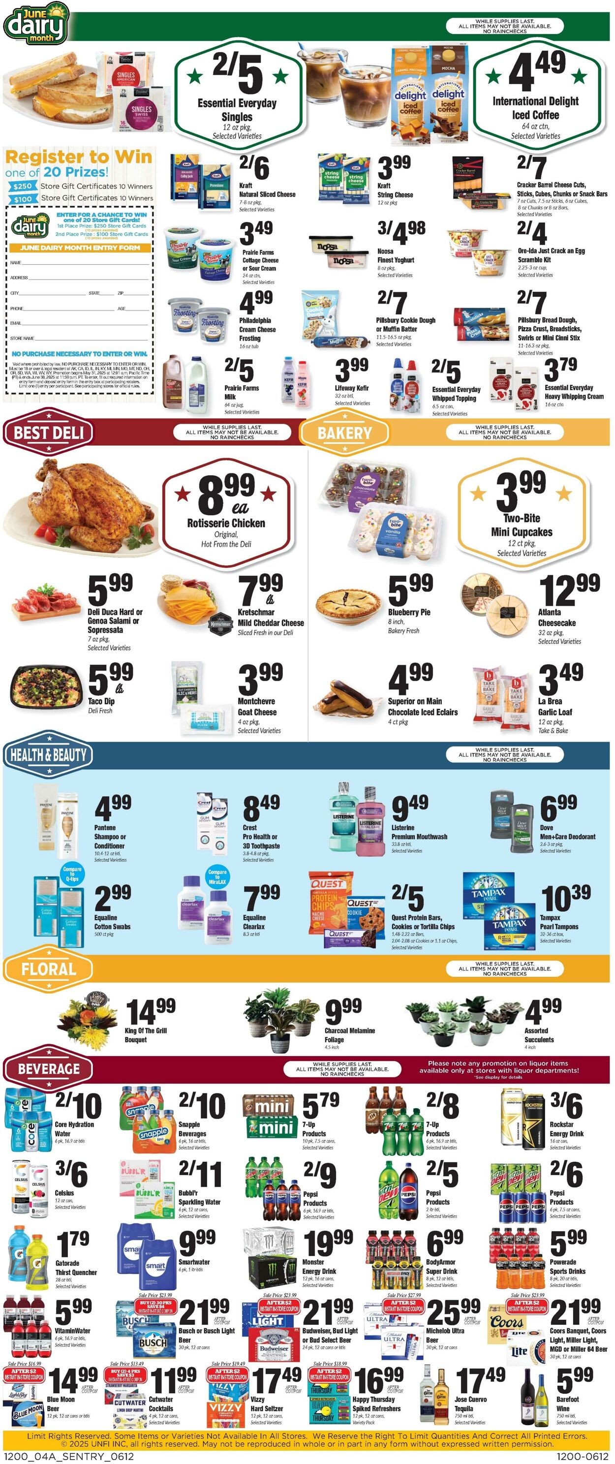 Weekly ad Sentry 06/12/2025 - 06/18/2025