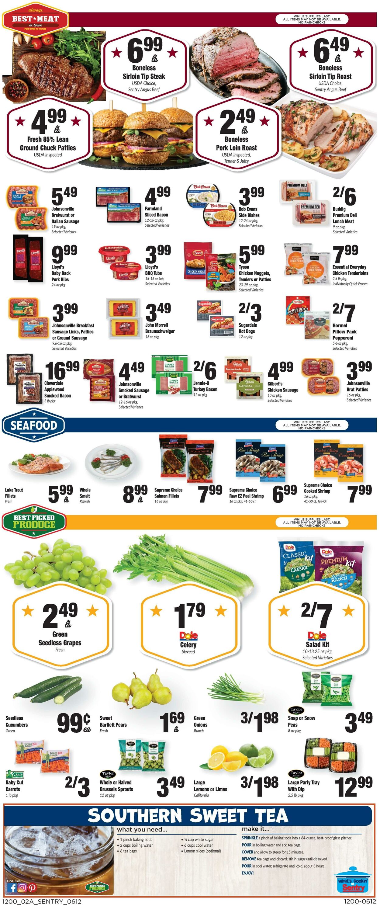 Weekly ad Sentry 06/12/2025 - 06/18/2025