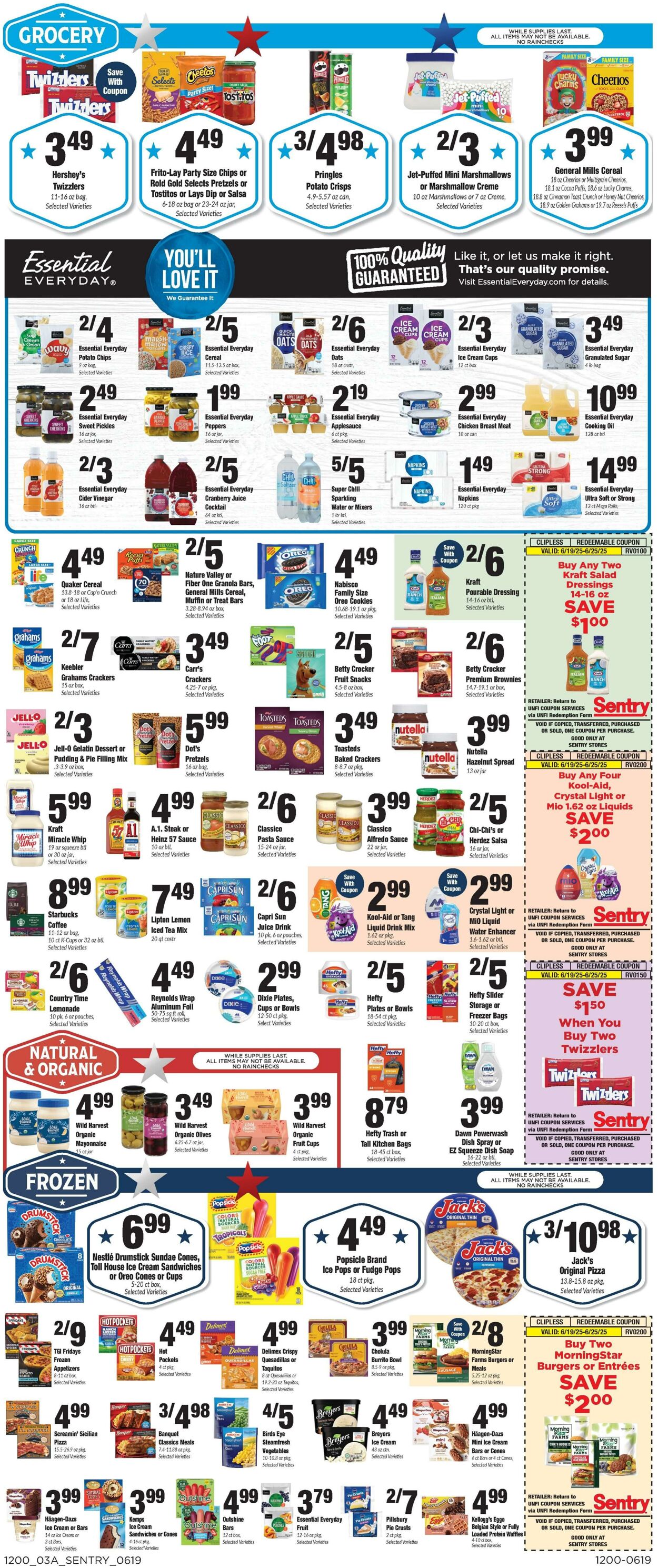 Weekly ad Sentry 06/19/2025 - 06/25/2025