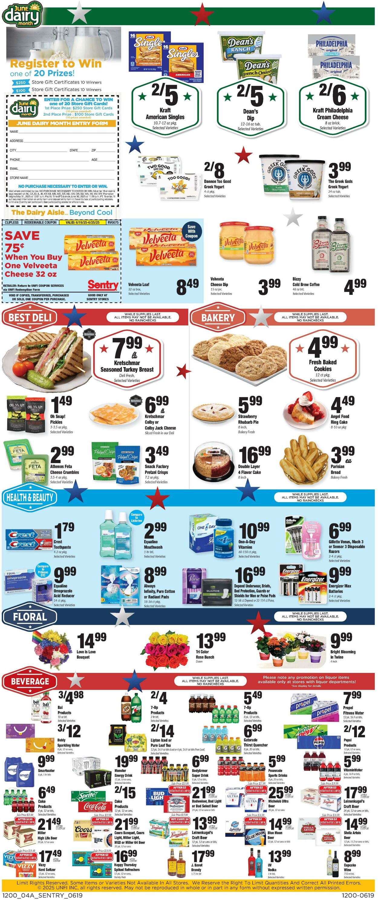 Weekly ad Sentry 06/19/2025 - 06/25/2025