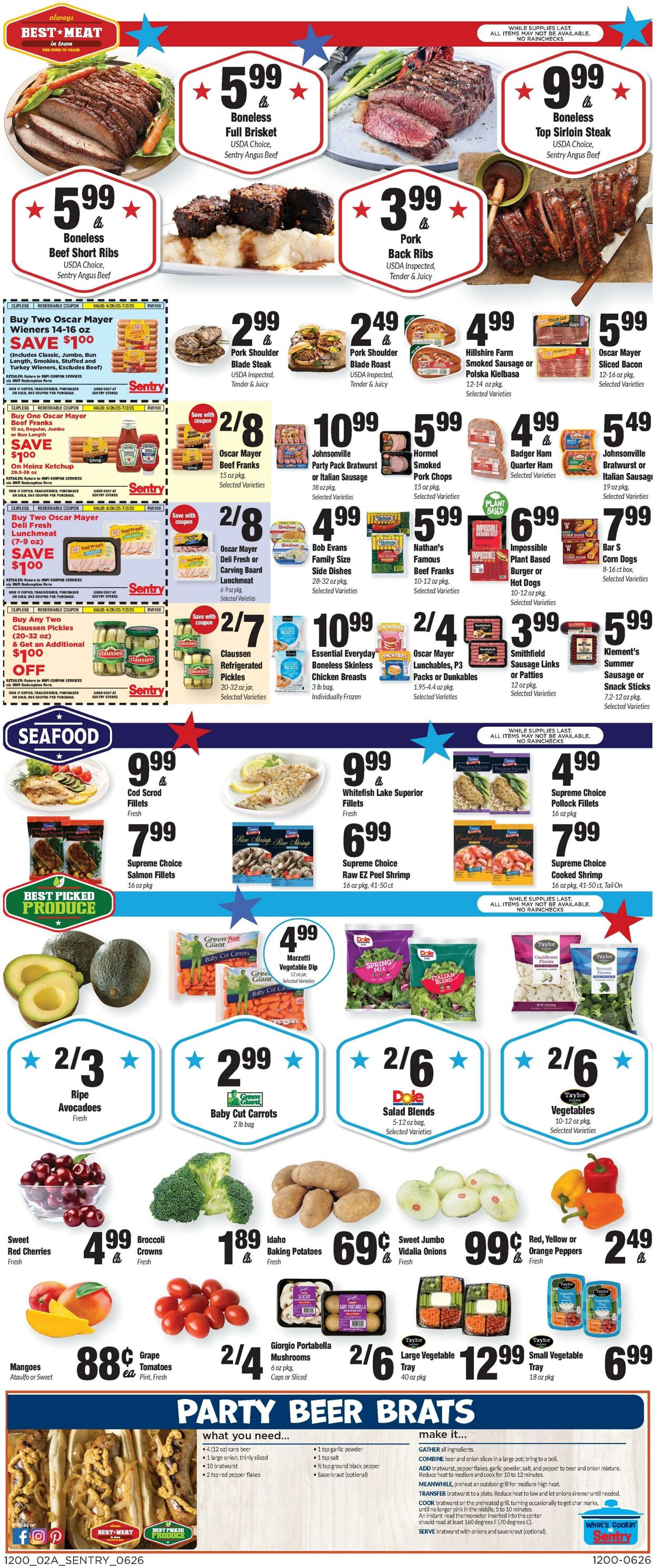 Weekly ad Sentry 06/26/2025 - 07/02/2025